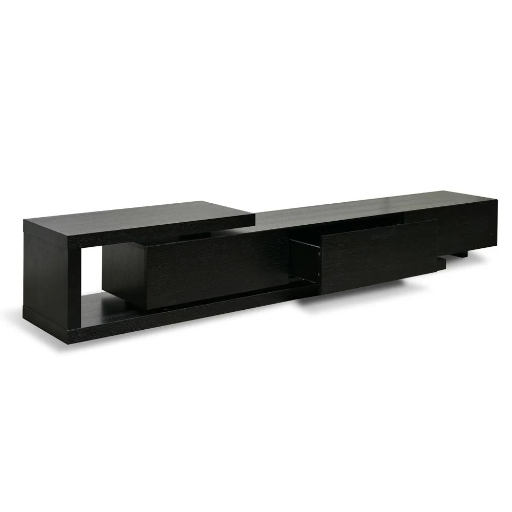 Dwell Extendable TV Entertainment Unit - Full Black - Image 6