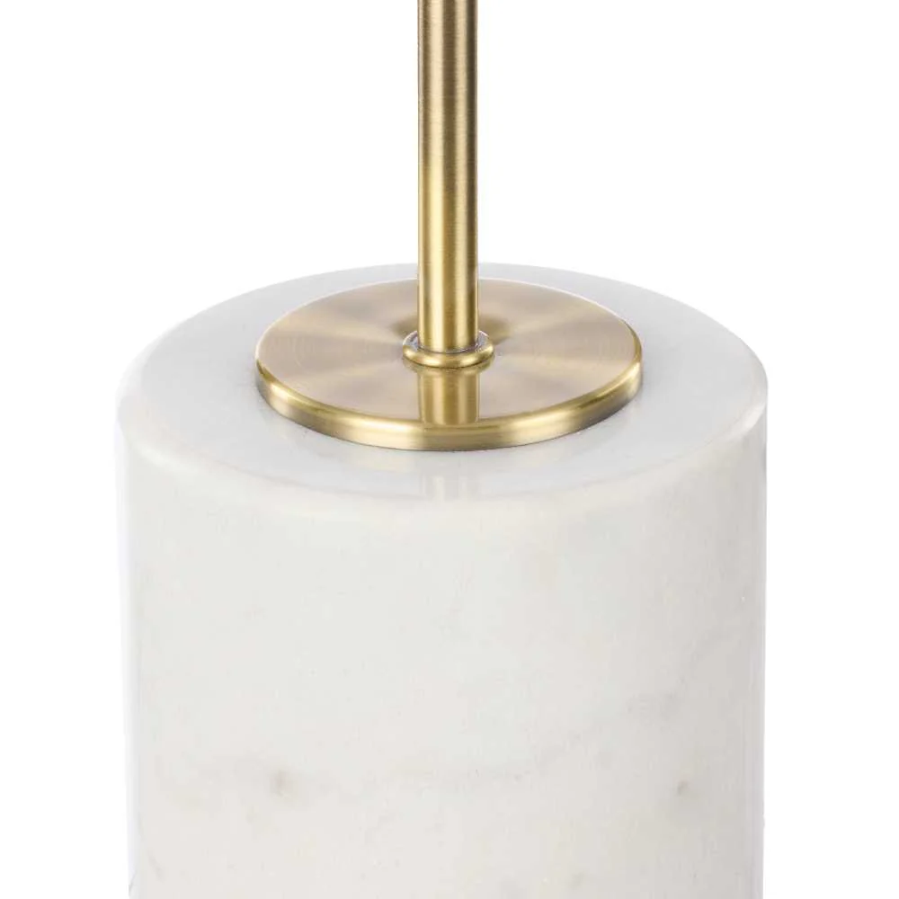 Eillit Table Lamp - White & Brass - Image 9