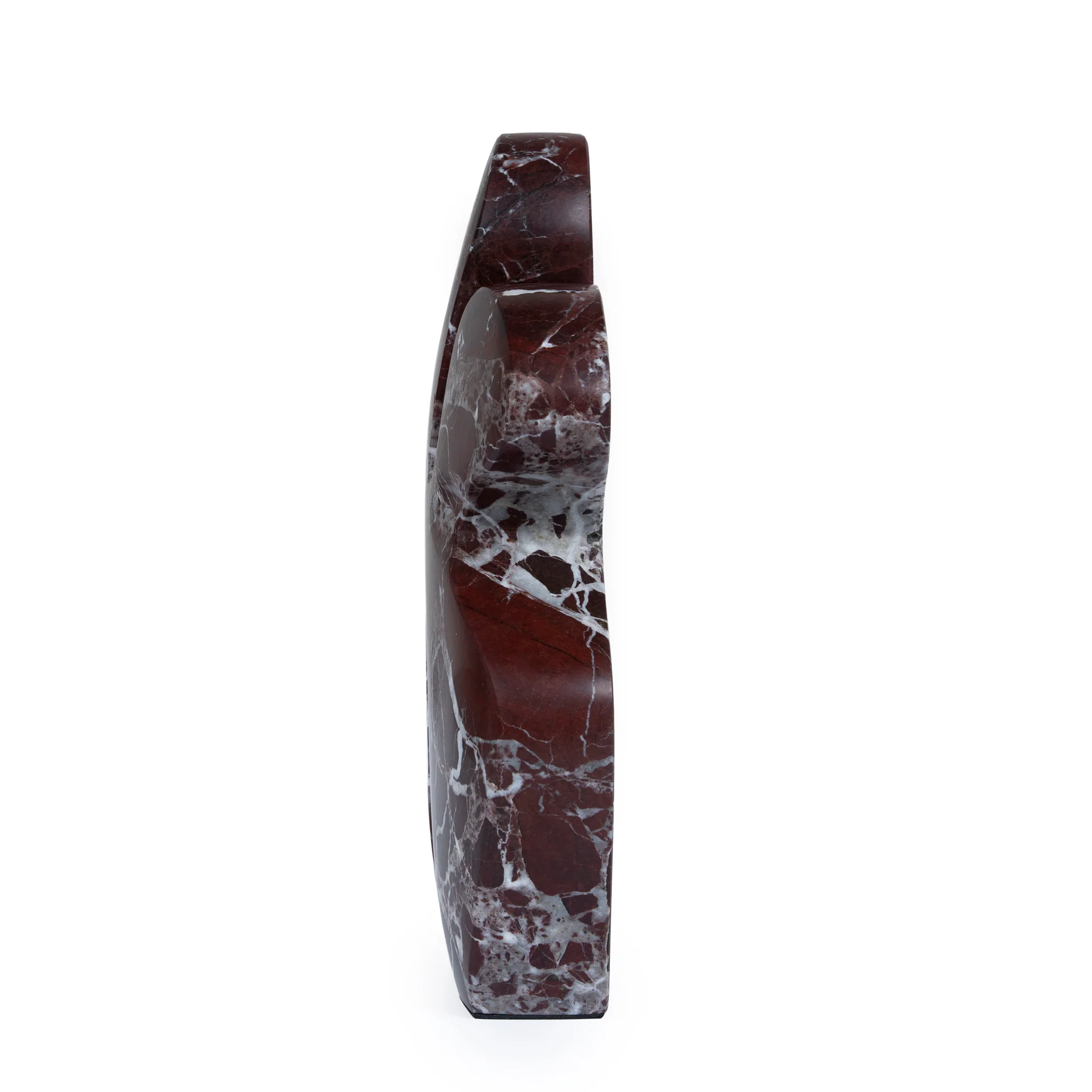 Elani Carved Marble Accent Sculpture - Dark Red Ochre - Image 4