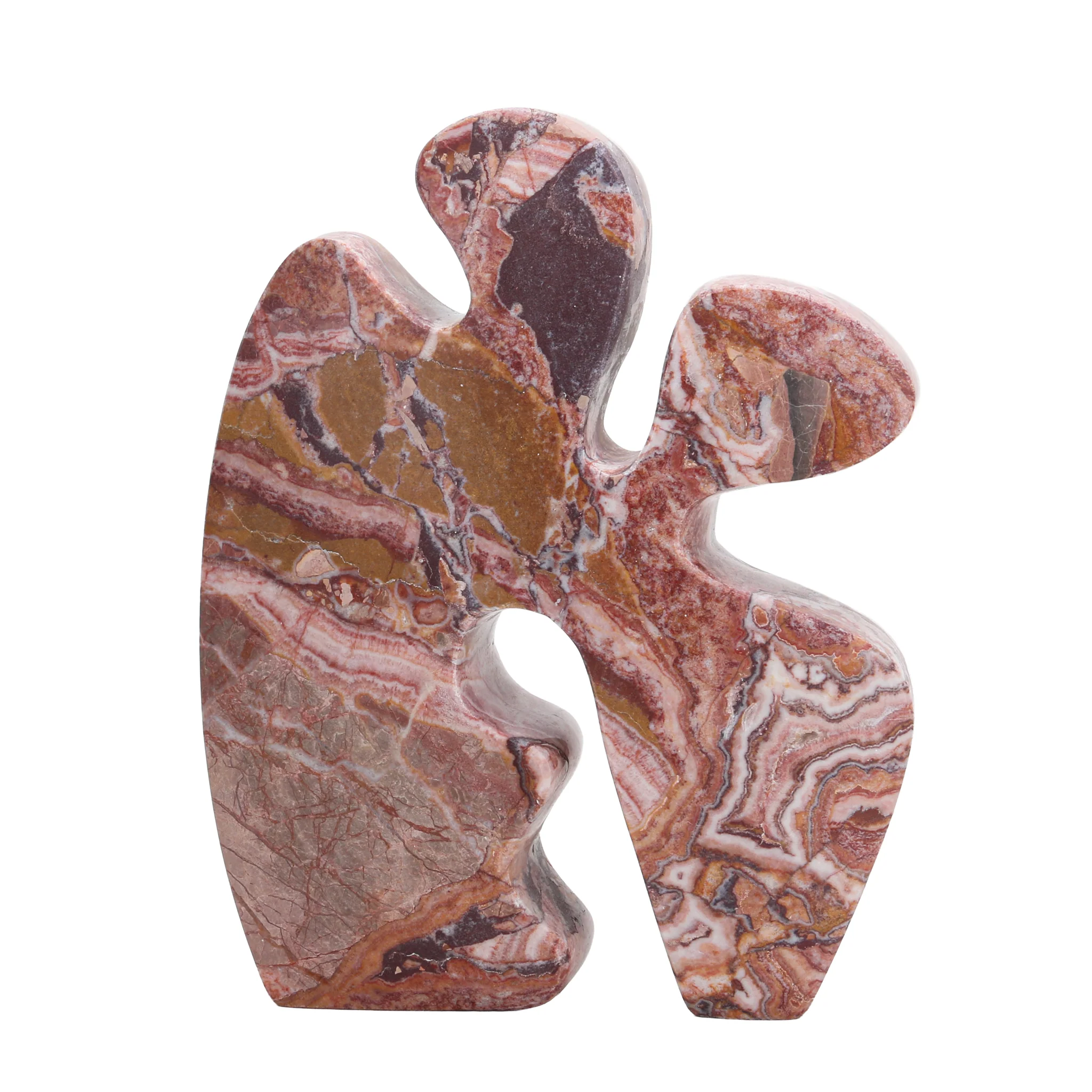 Elani Carved Marble Accent Sculpture - Red Ochre - Image 2
