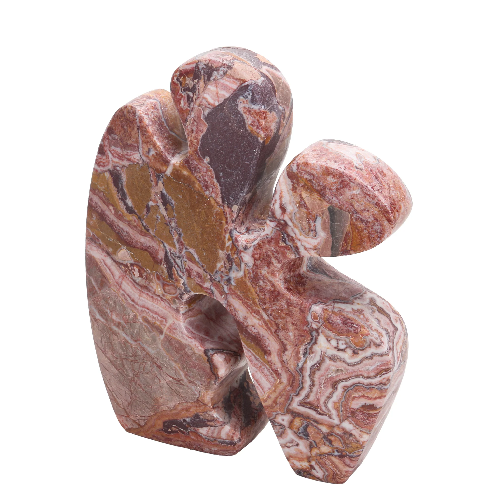 Elani Carved Marble Accent Sculpture - Red Ochre - Image 4