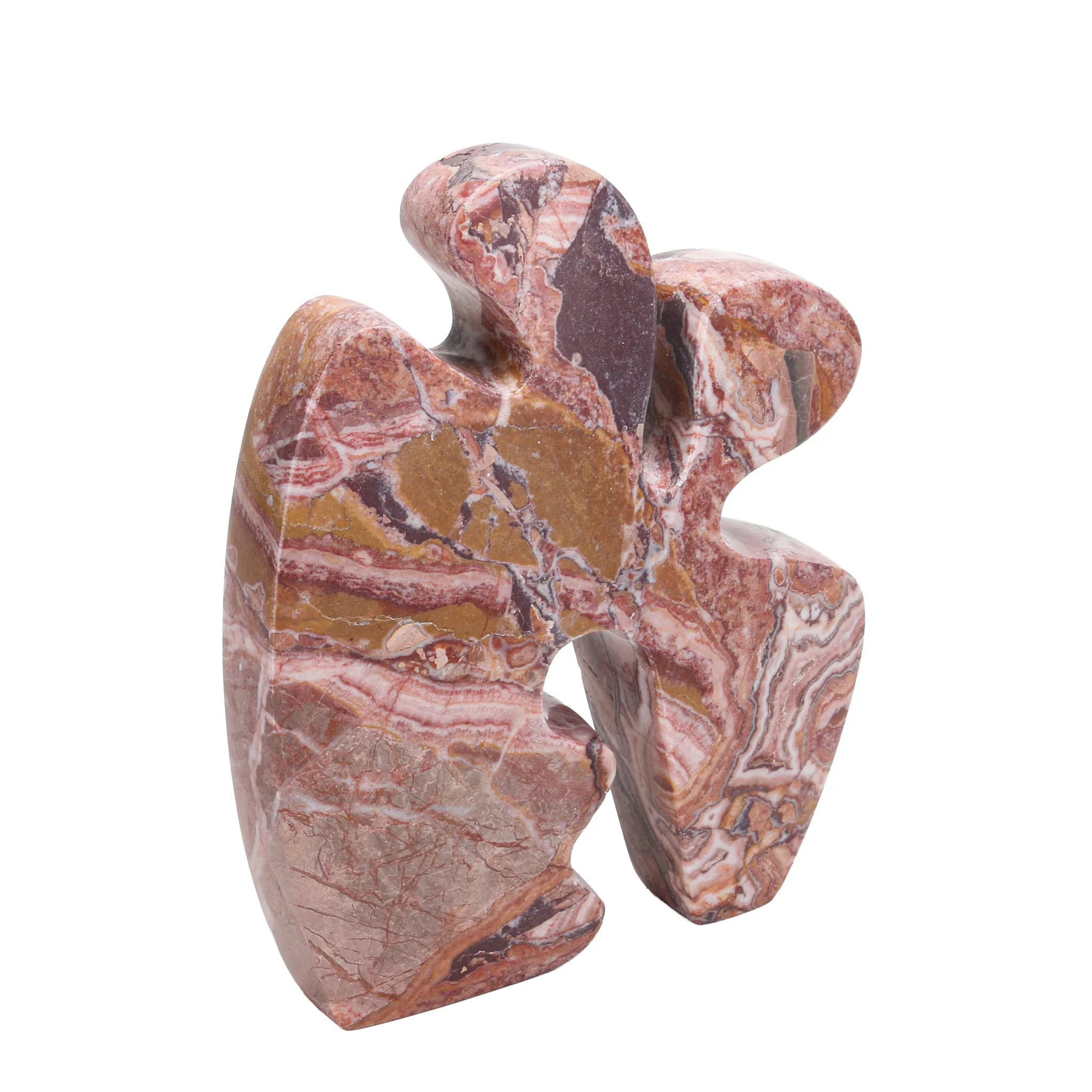 Elani Carved Marble Accent Sculpture - Red Ochre - Image 5