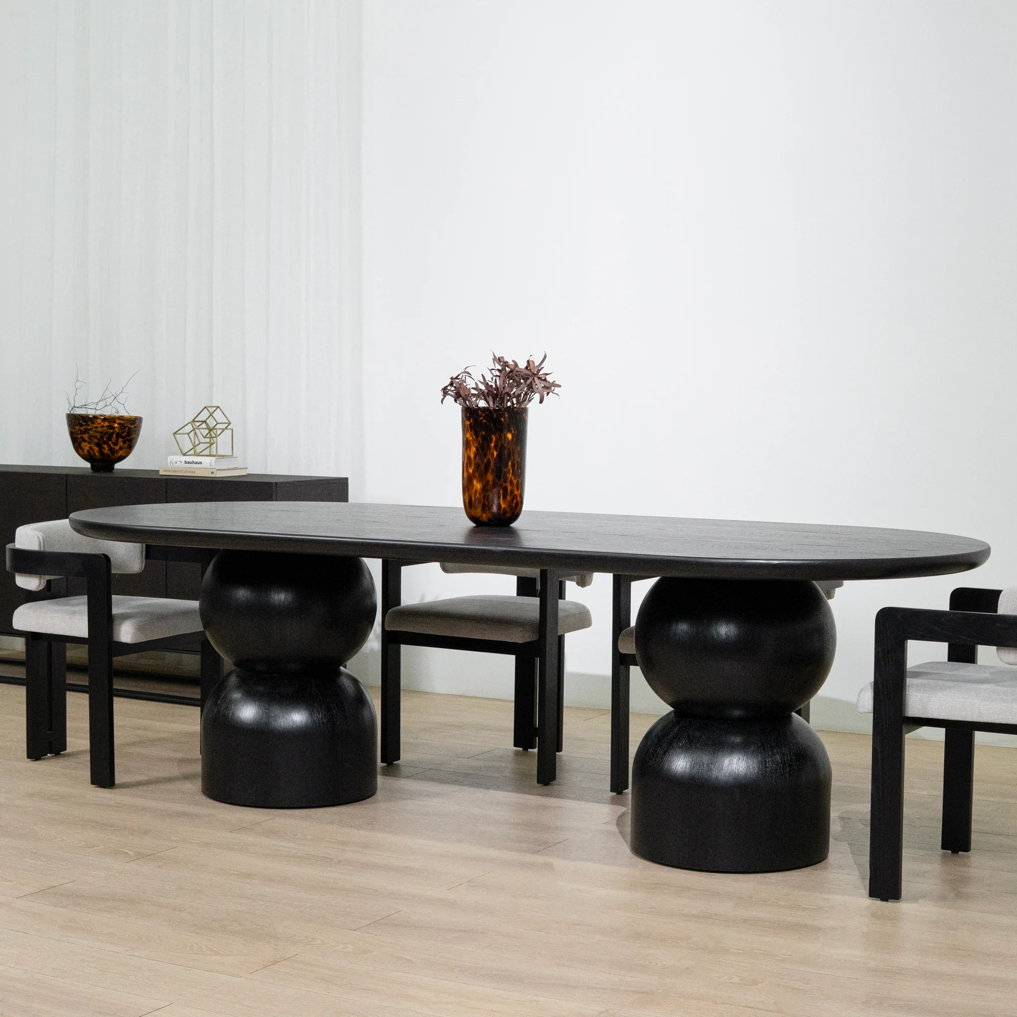 Elemental 2.5m Dining Table - Full Black - Image 2