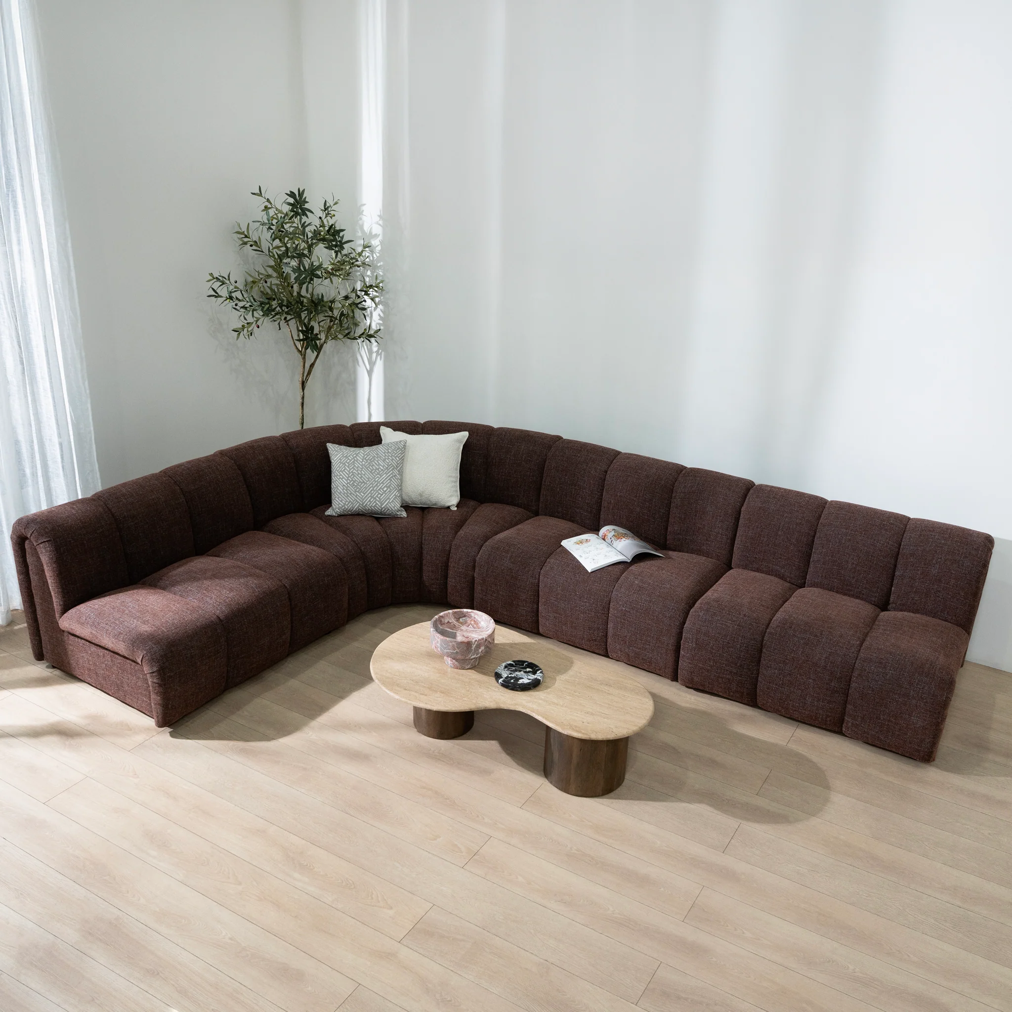 Elias Modular Sofa - Moss Brown - Image 3