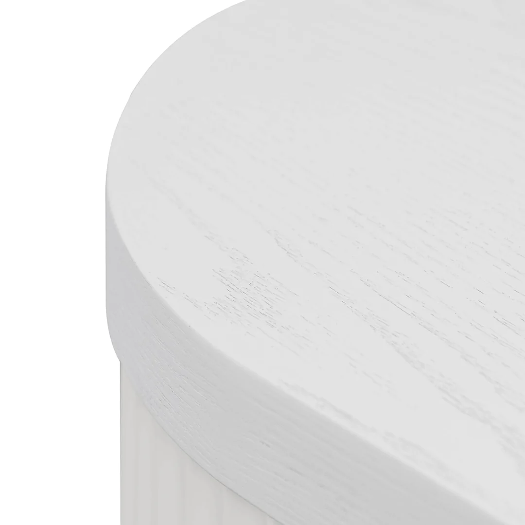 Elino 100cm Wooden Storage Cabinet - White - Image 10