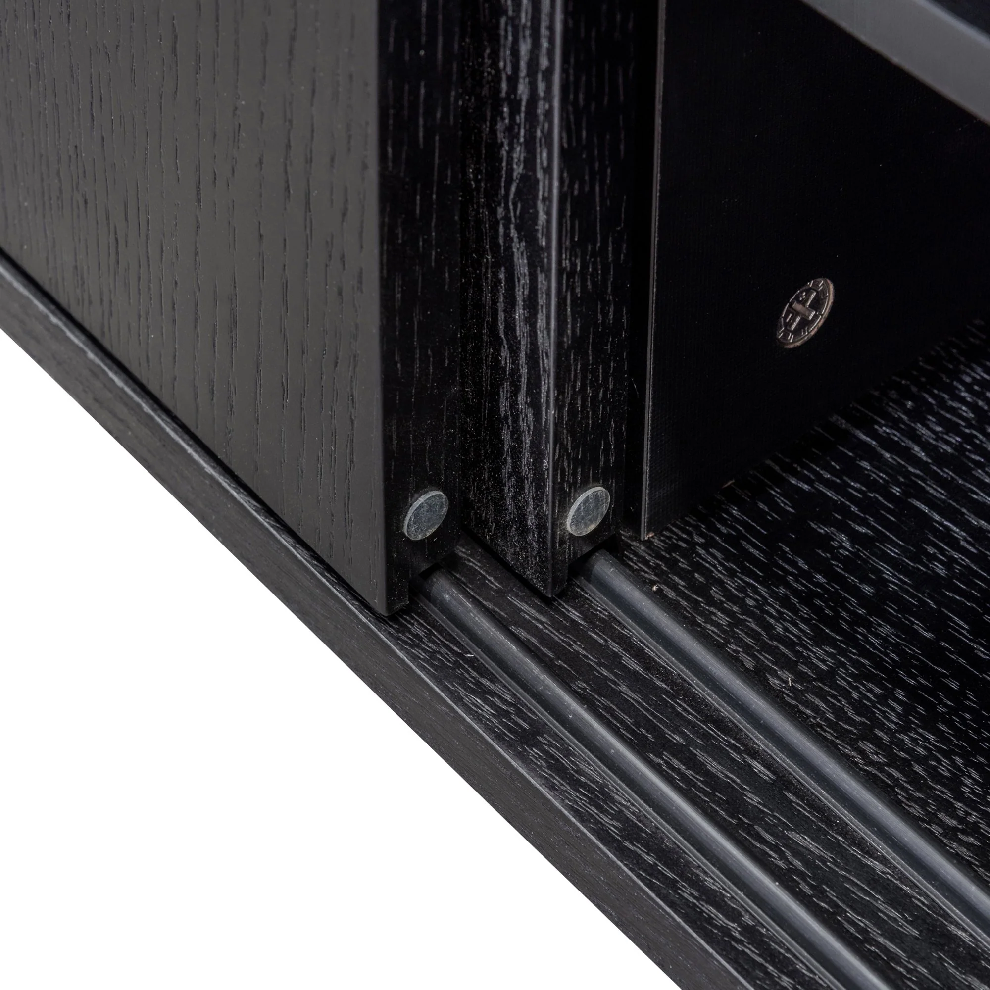 Ella 2.1m Wooden TV Unit - Full Black - Image 10