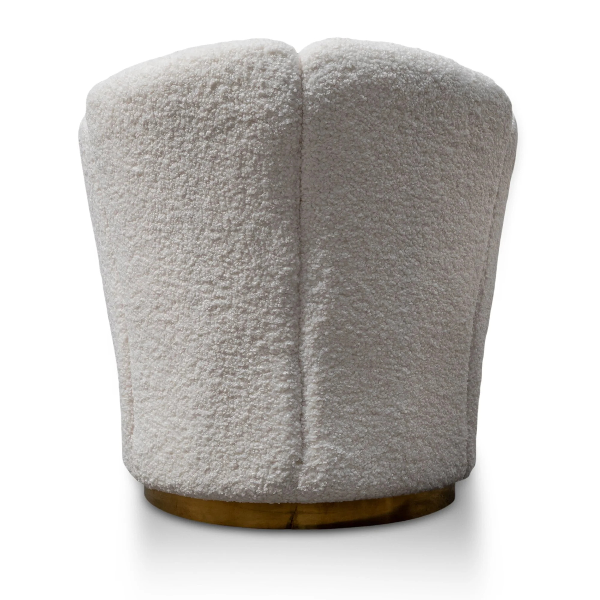 Elmer Lounge Chair - White with Brass Gold Base - Last One - Image 7