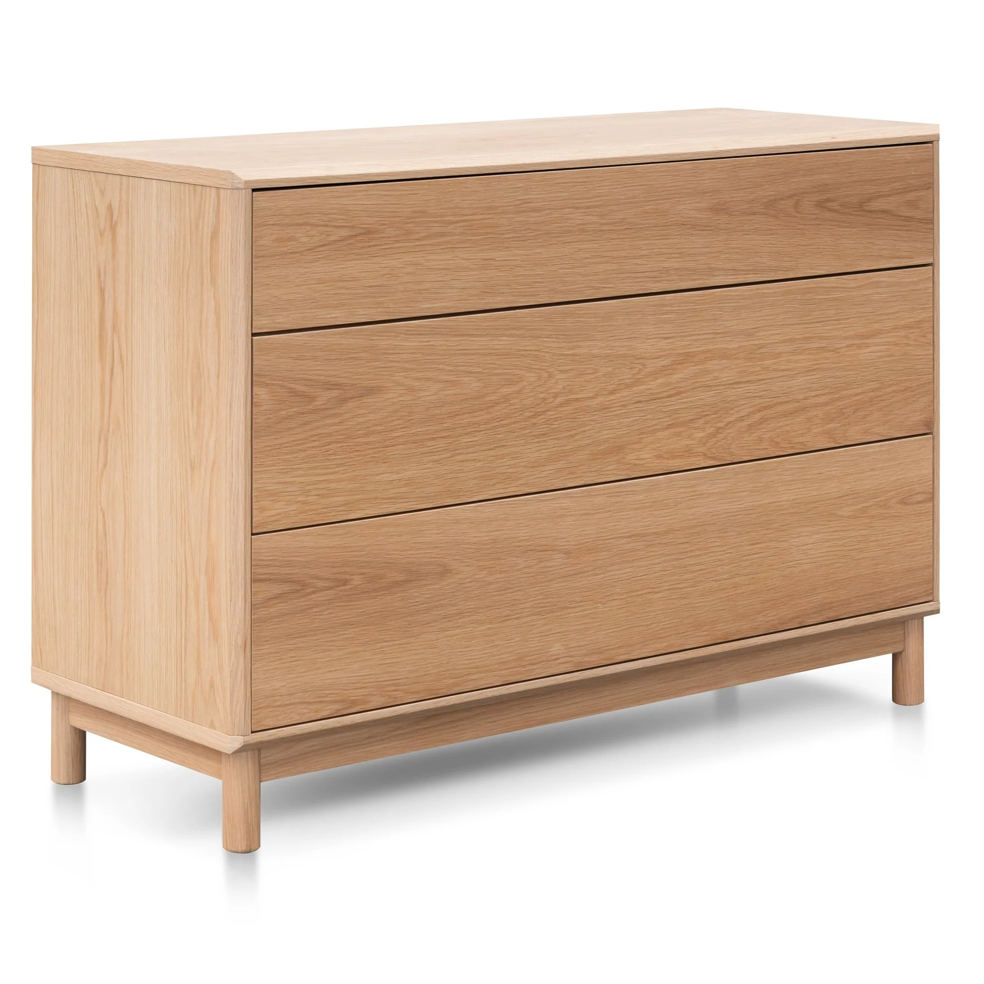 Eloise 3 Drawers Dresser Unit - Natural Oak - Image 3