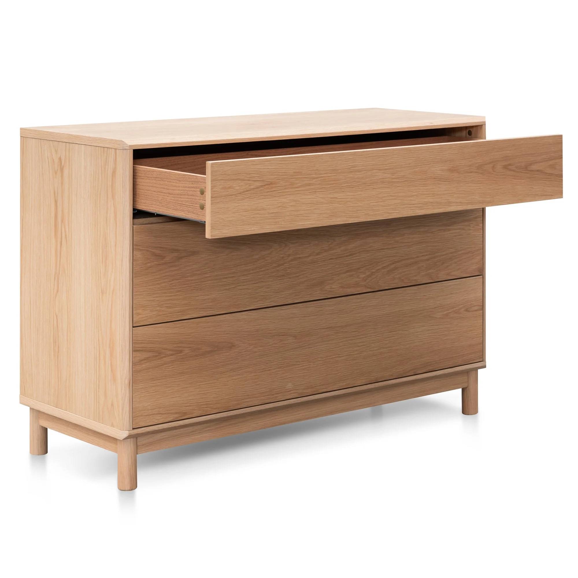 Eloise 3 Drawers Dresser Unit - Natural Oak - Image 7