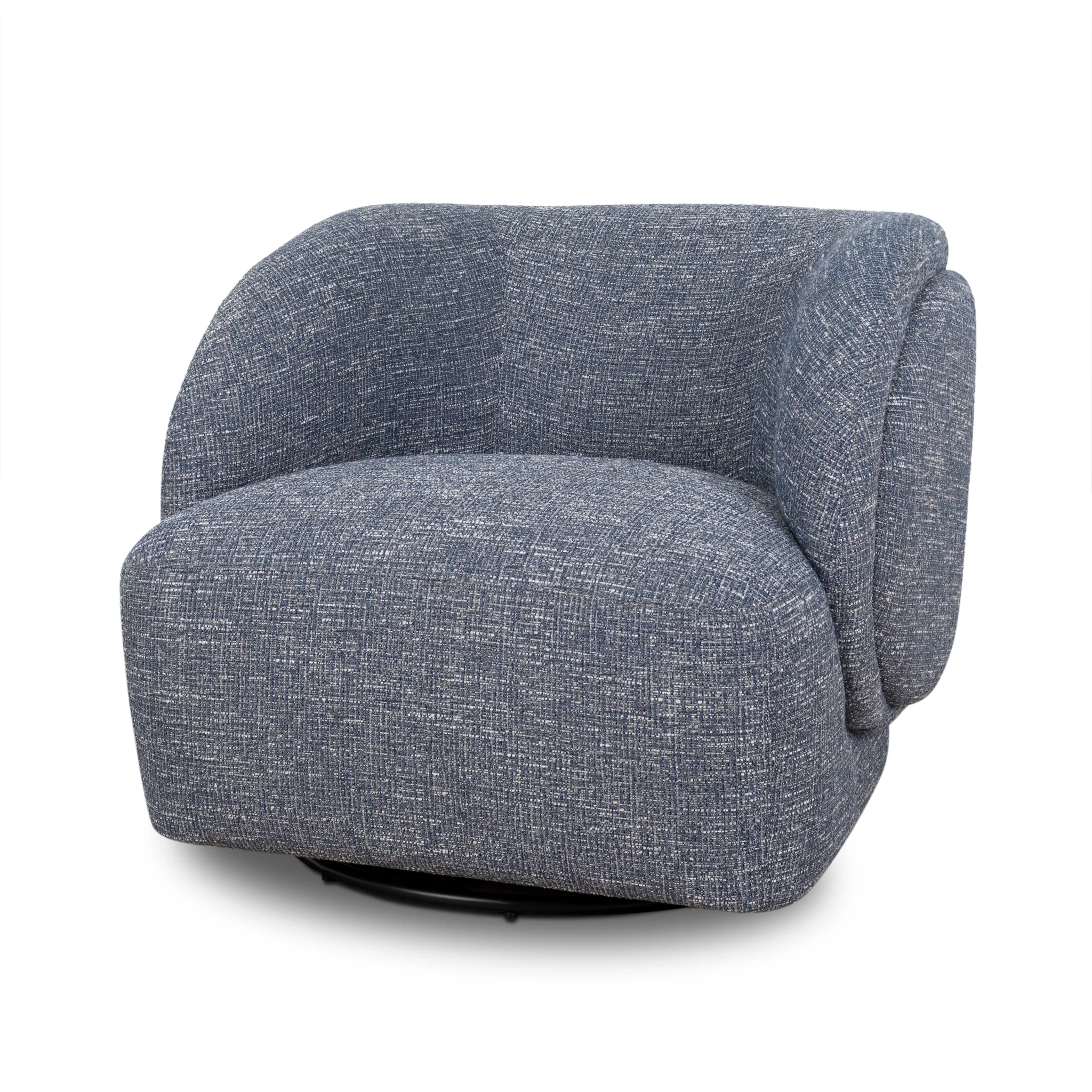 Jensen Swivel Armchair - Prussian Blue