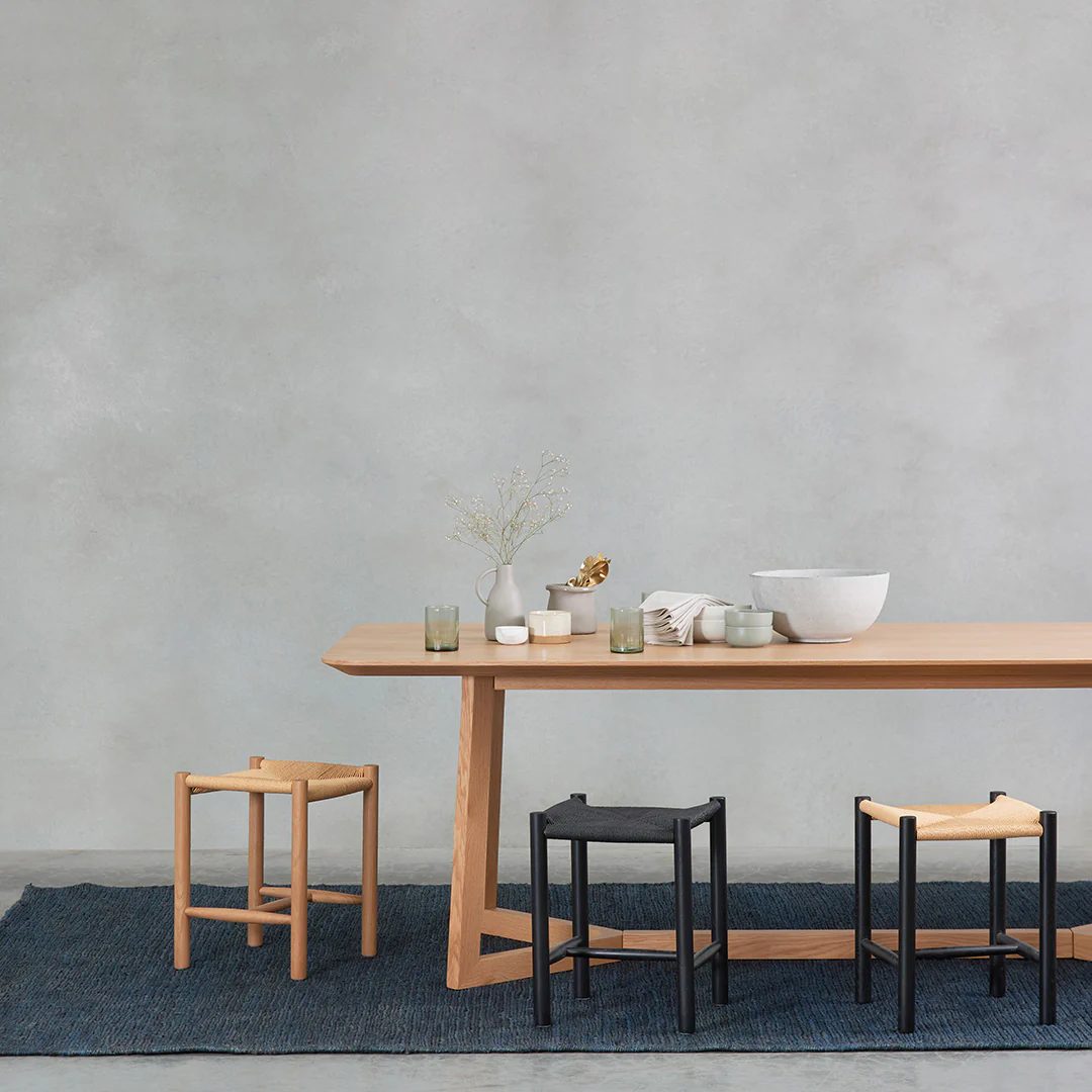 Erika Oak Low Stool - Natural - Image 2