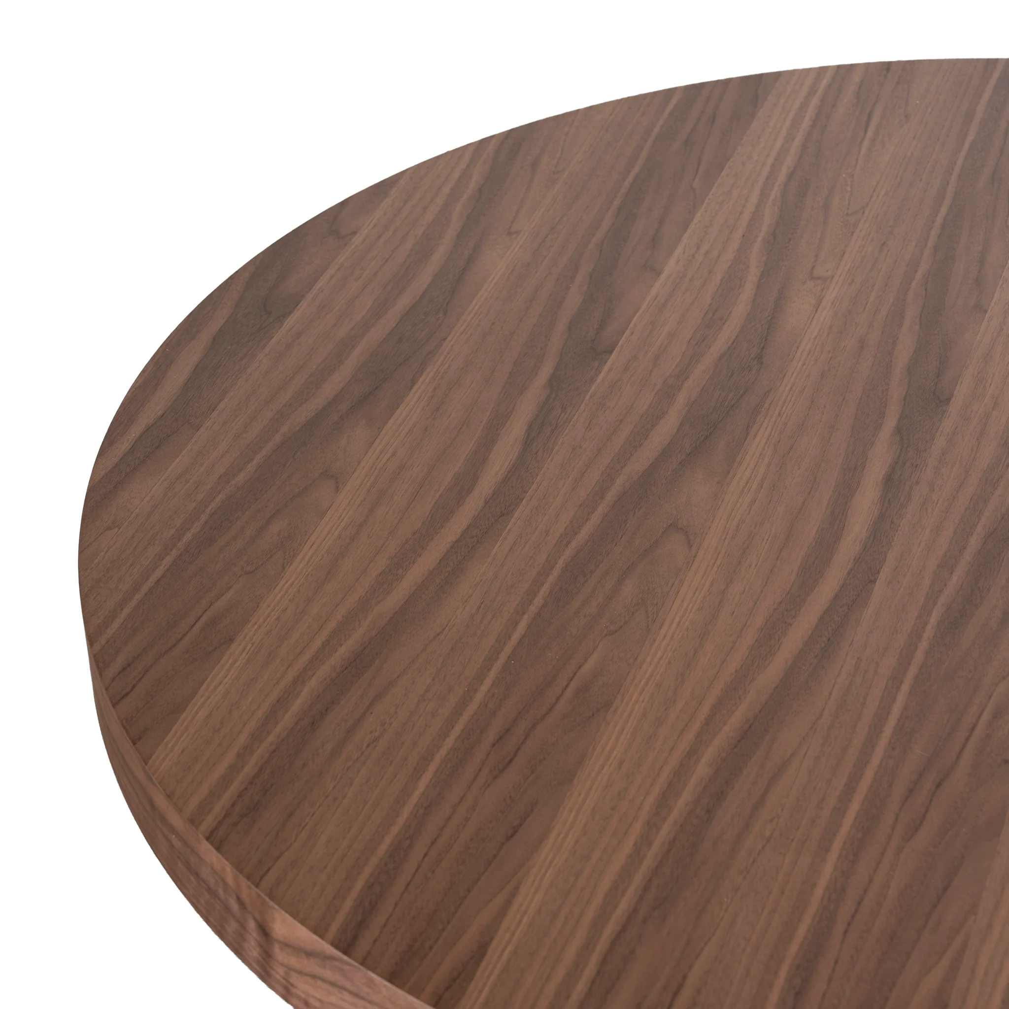 Erna 1.1m Round Coffee Table - Walnut - Image 5