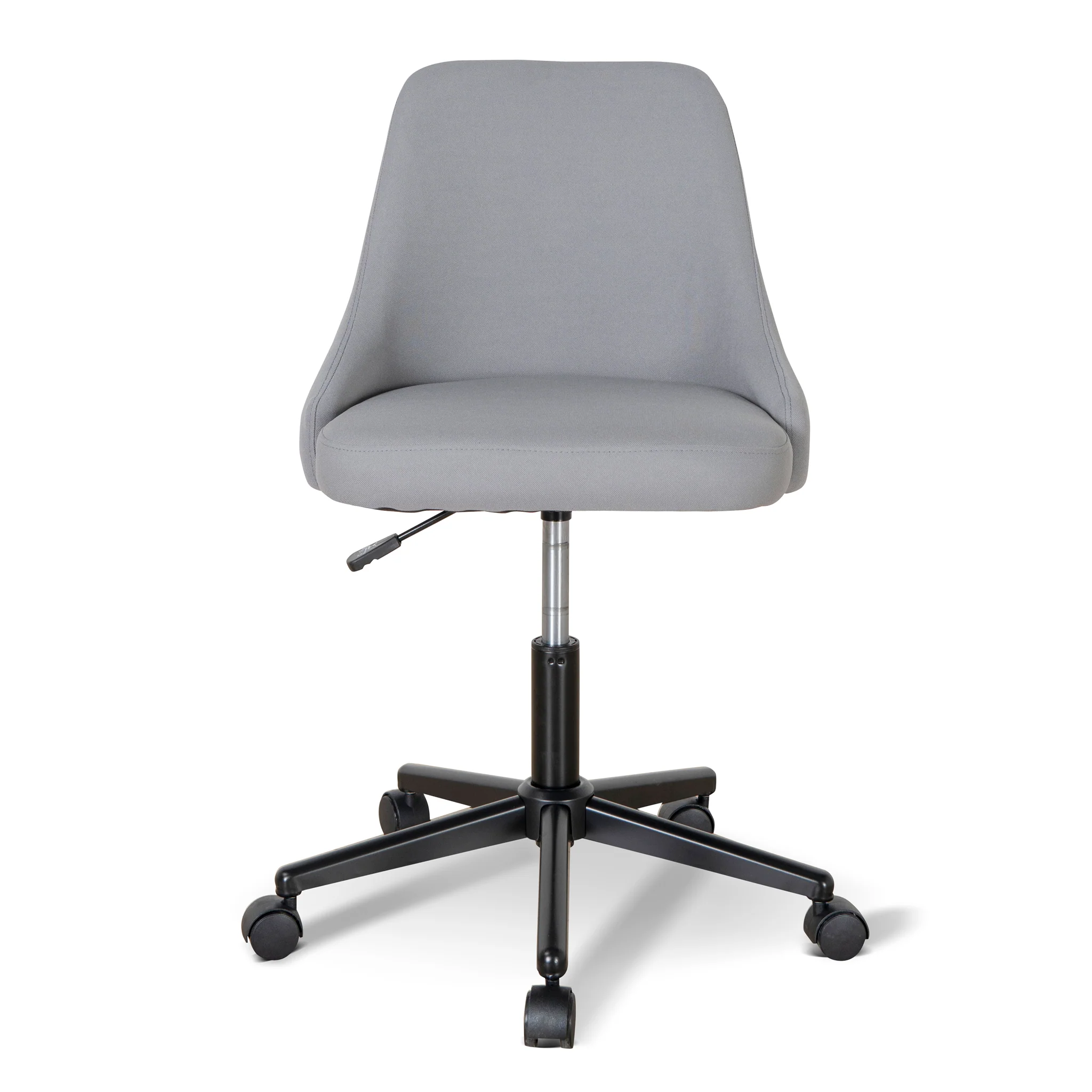 Ernesto Grey Fabric Office Chair - Black Base - Image 2