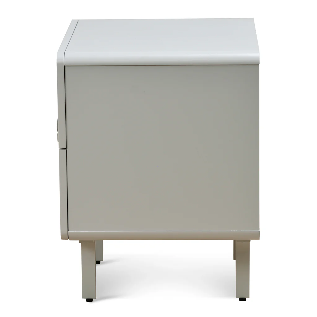 Erwin Bedside Table - Warm Grey - Last One - Image 3