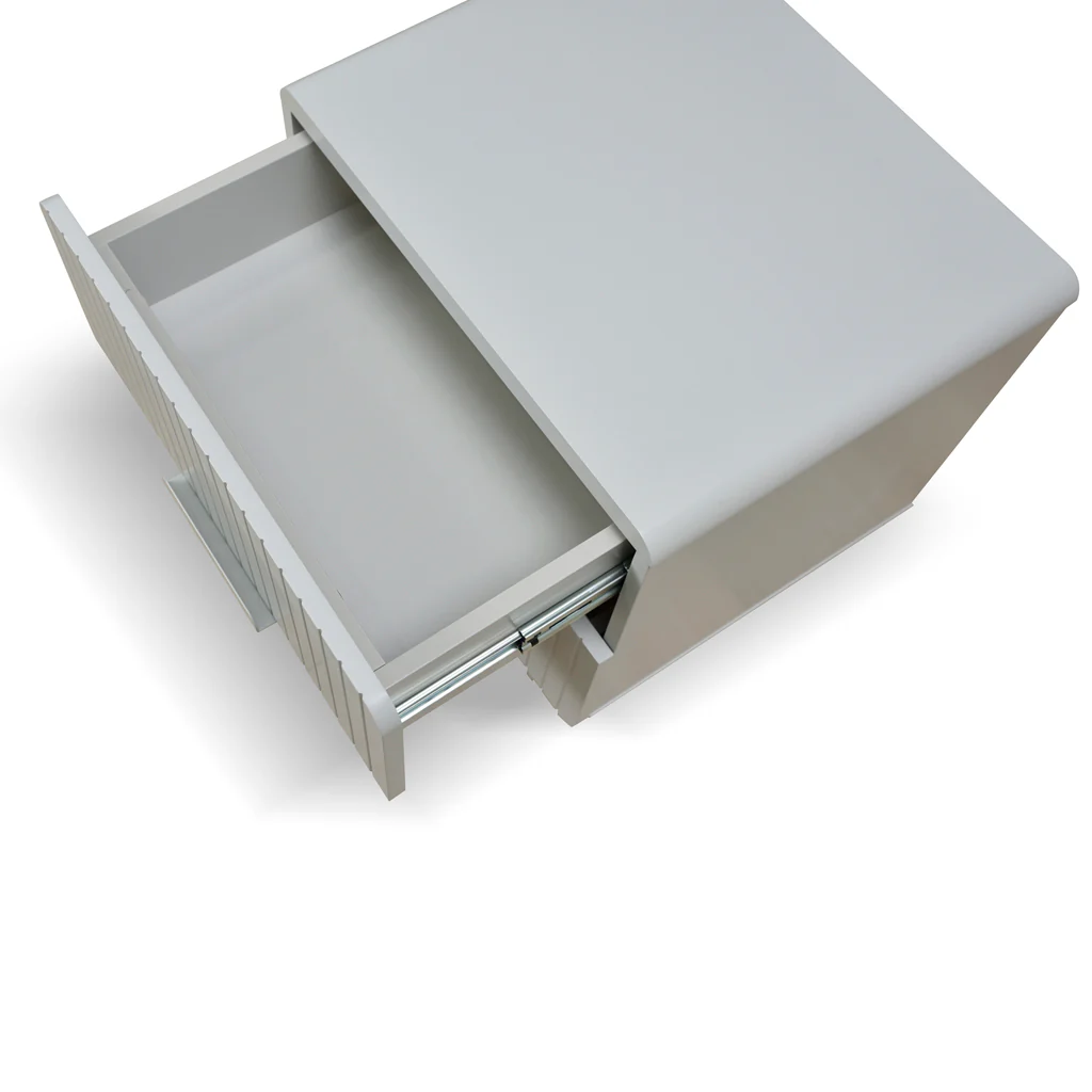 Erwin Bedside Table - Warm Grey - Last One - Image 9
