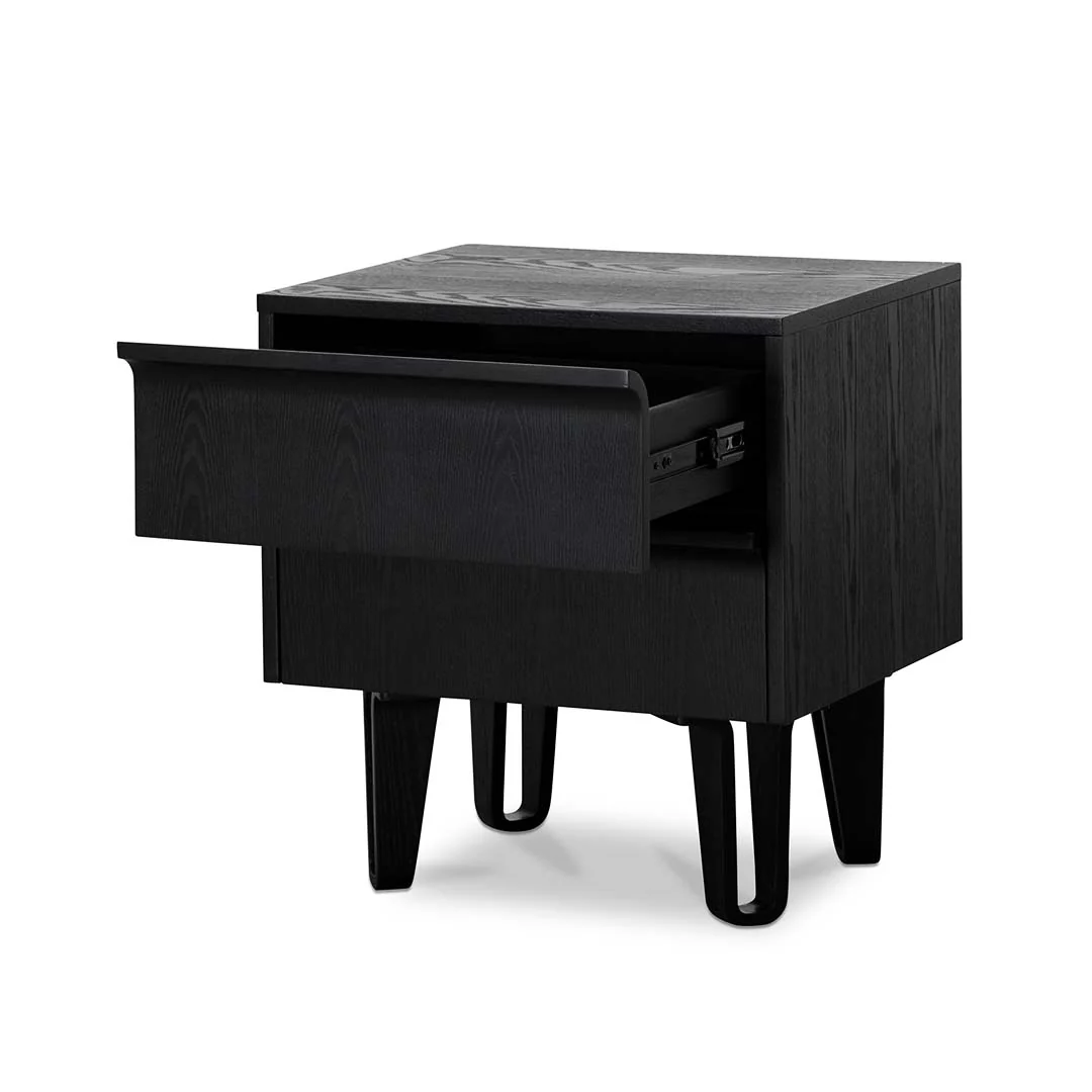 Evans Bedside Table - Full Black - Image 4