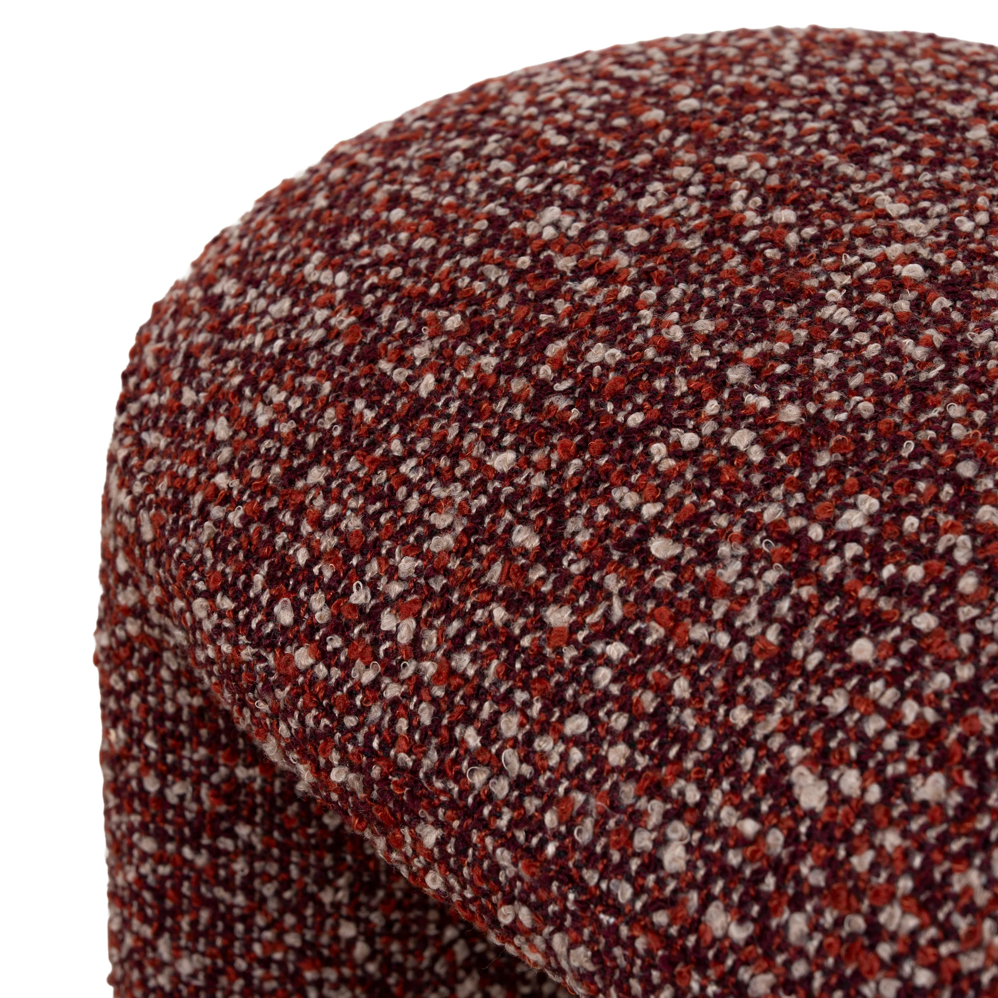 Everet 1.5m Long Ottoman Bench - Autumn Red - Image 5