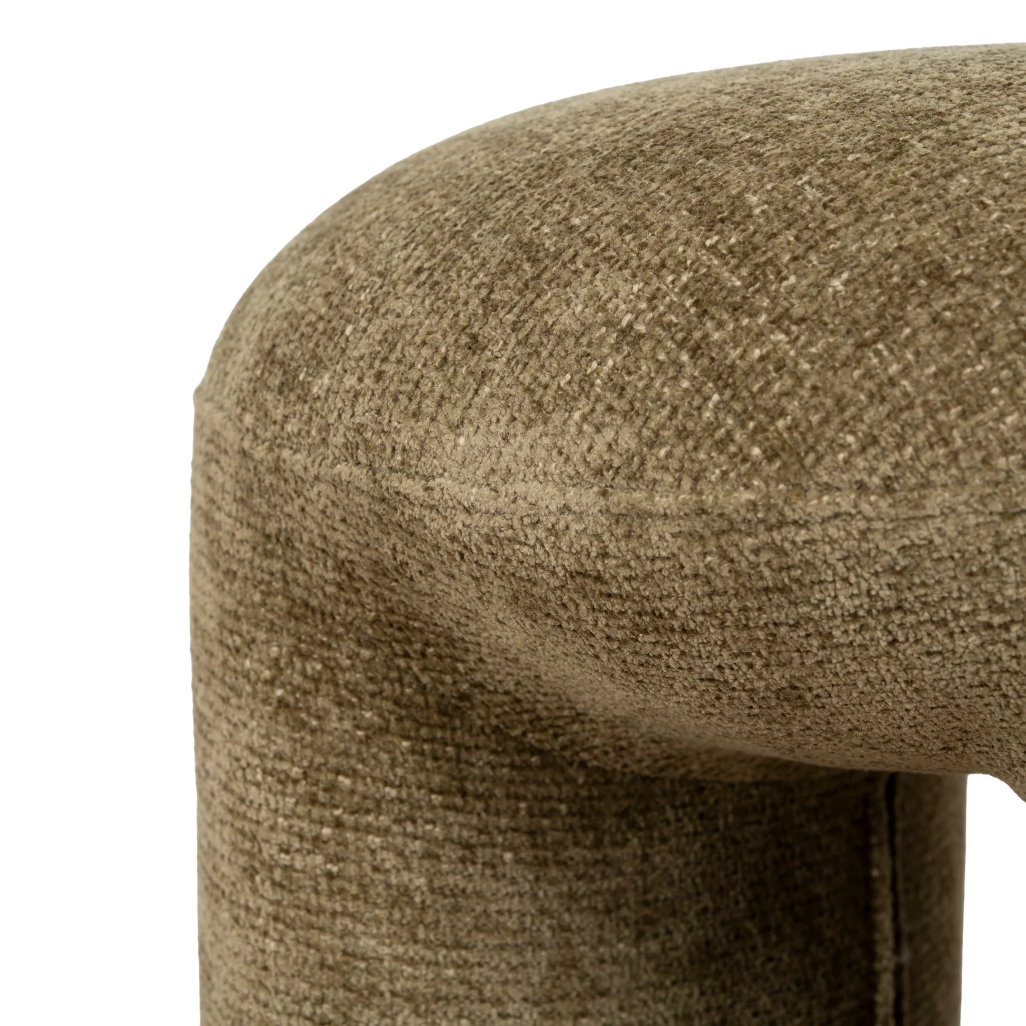 Everet Round Ottoman - Lila Olive - Image 5