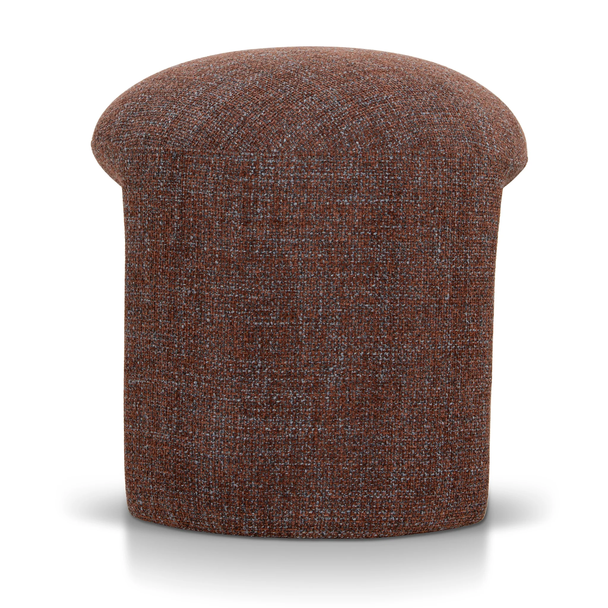 Everet Round Ottoman - Moss Brown - Image 3
