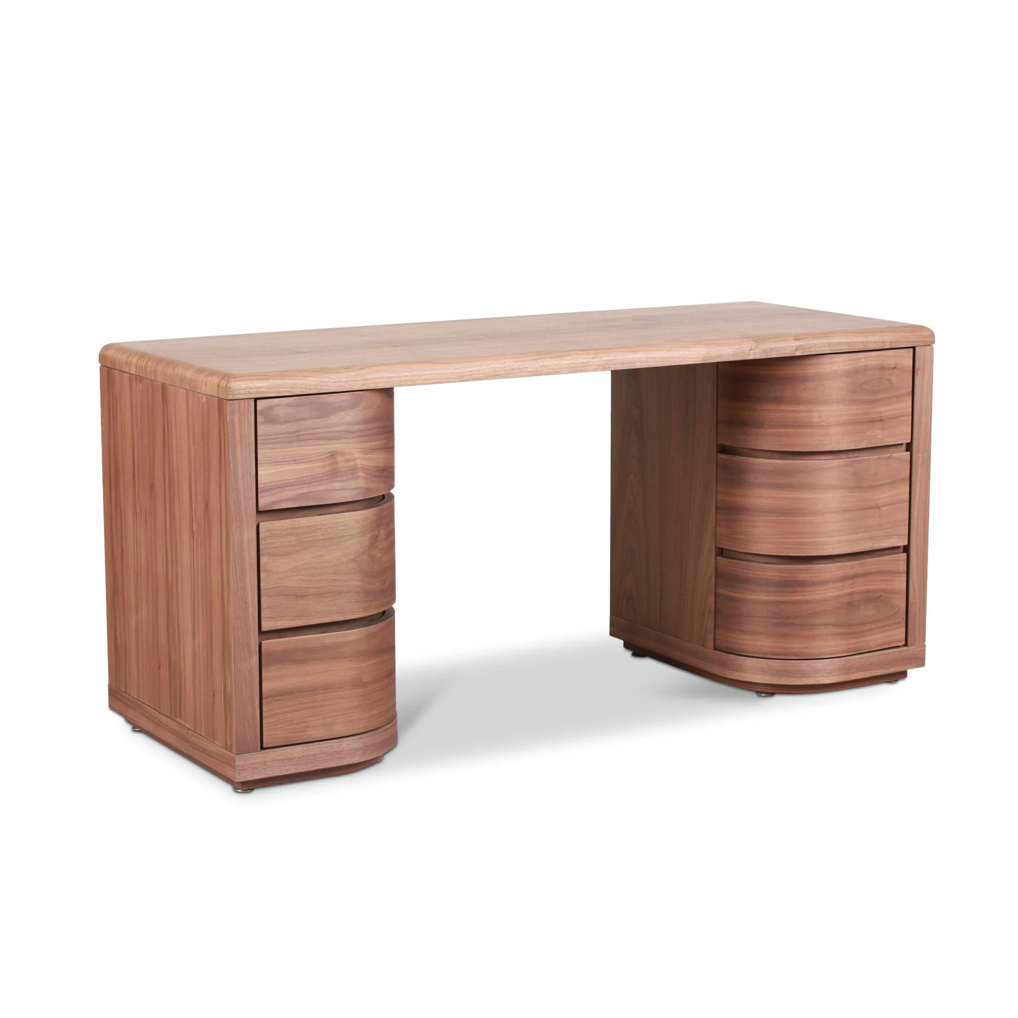Ex Display - Aiza 1.6m Office Desk - Walnut