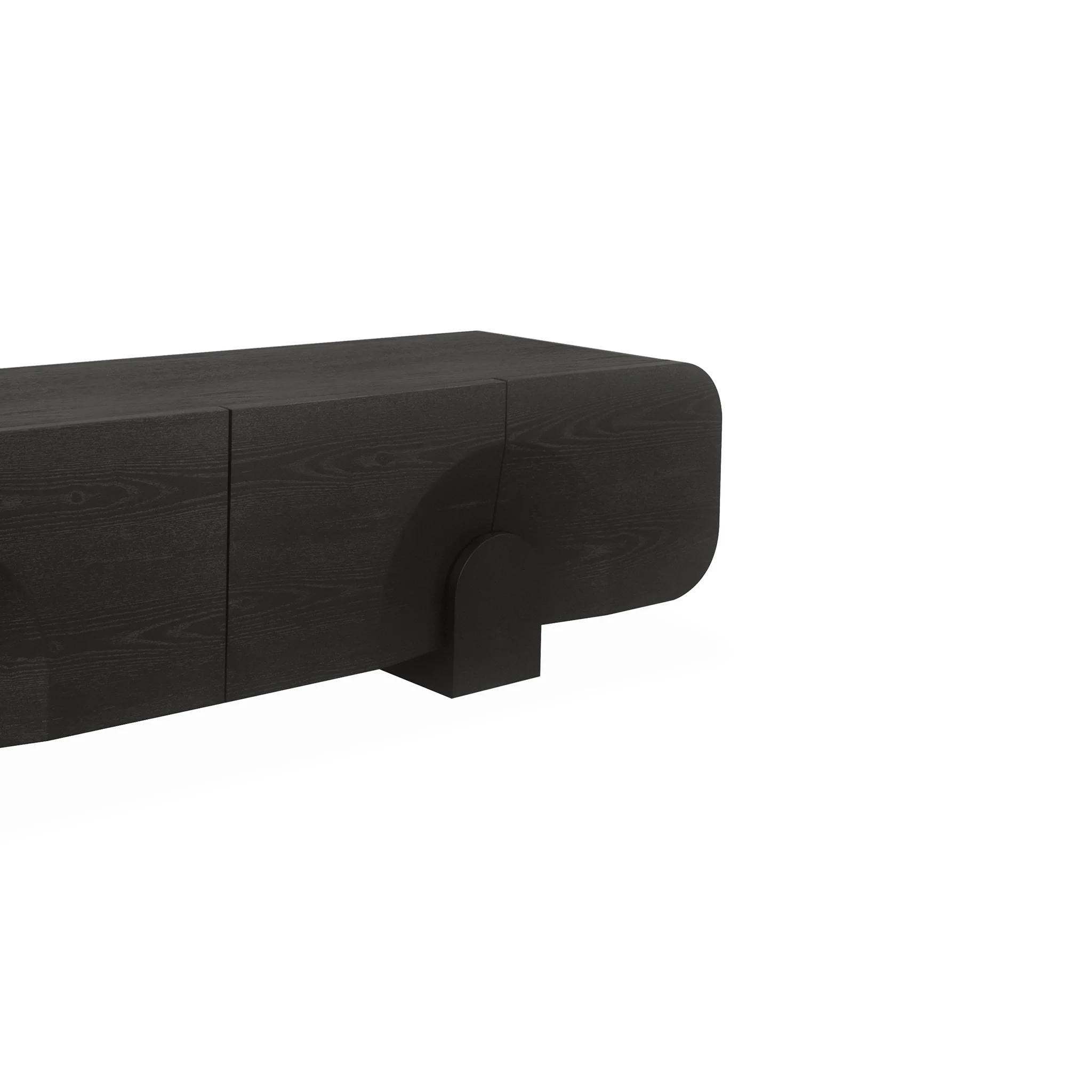 Alisha 2.2m TV Entertainment Unit - Textured Espresso Black - Image 6