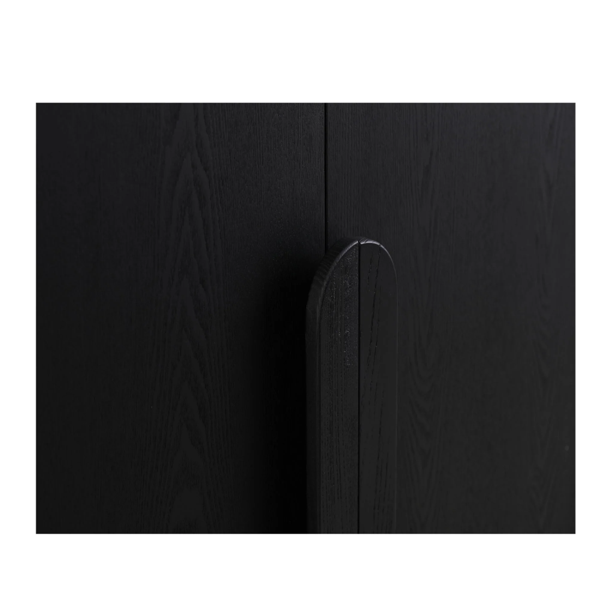 Ex Display - Alora 150cm (H) Ash Curve Cabinet - Full Black - Image 7