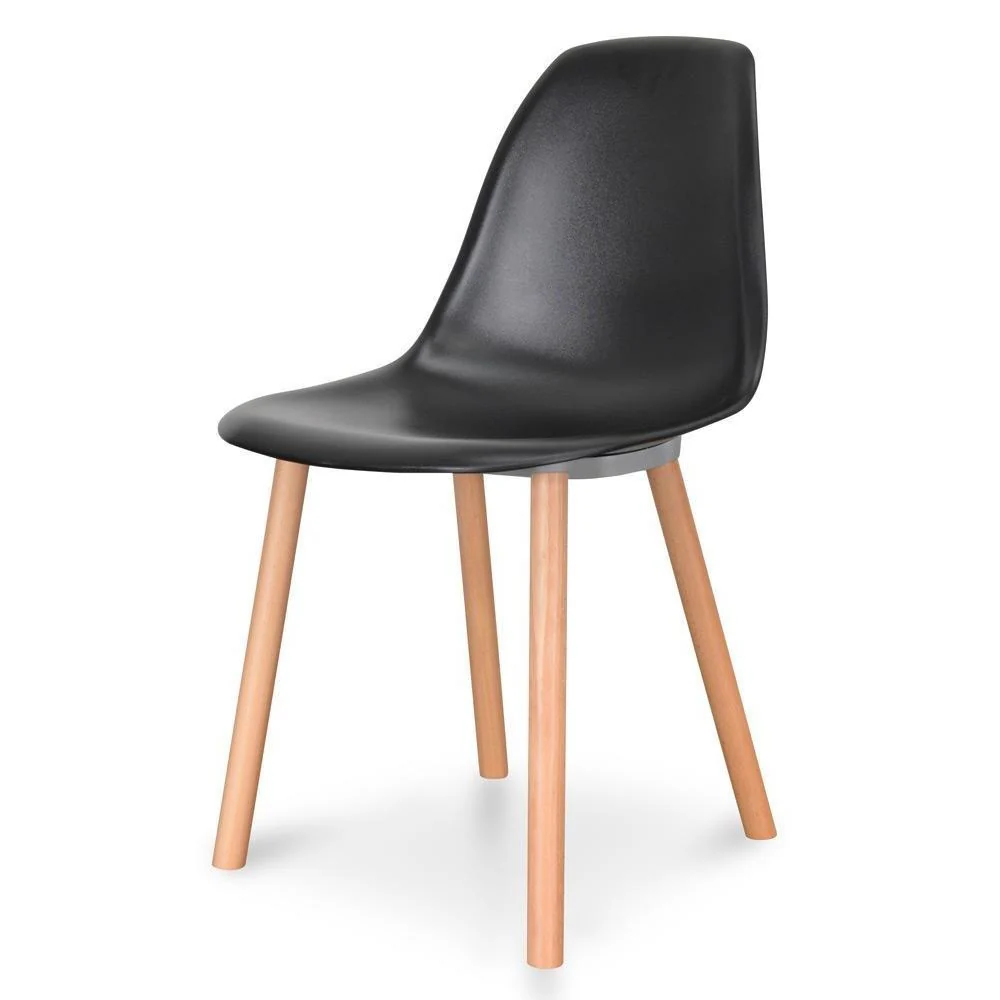 Ex Display Amy Dining Chair - Black - Natural - Image 15