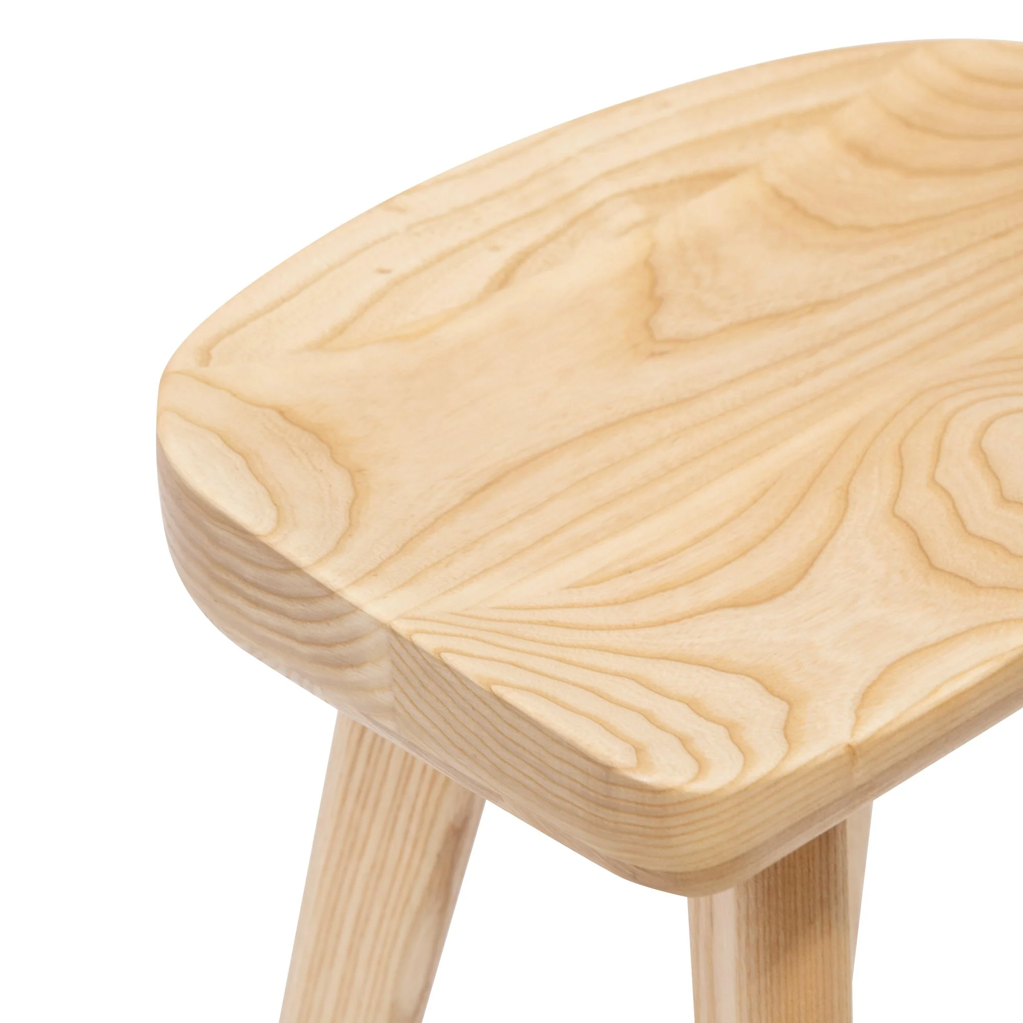 Ex Display - Bethan 65cm Wooden Bar Stool - Natural - Image 4