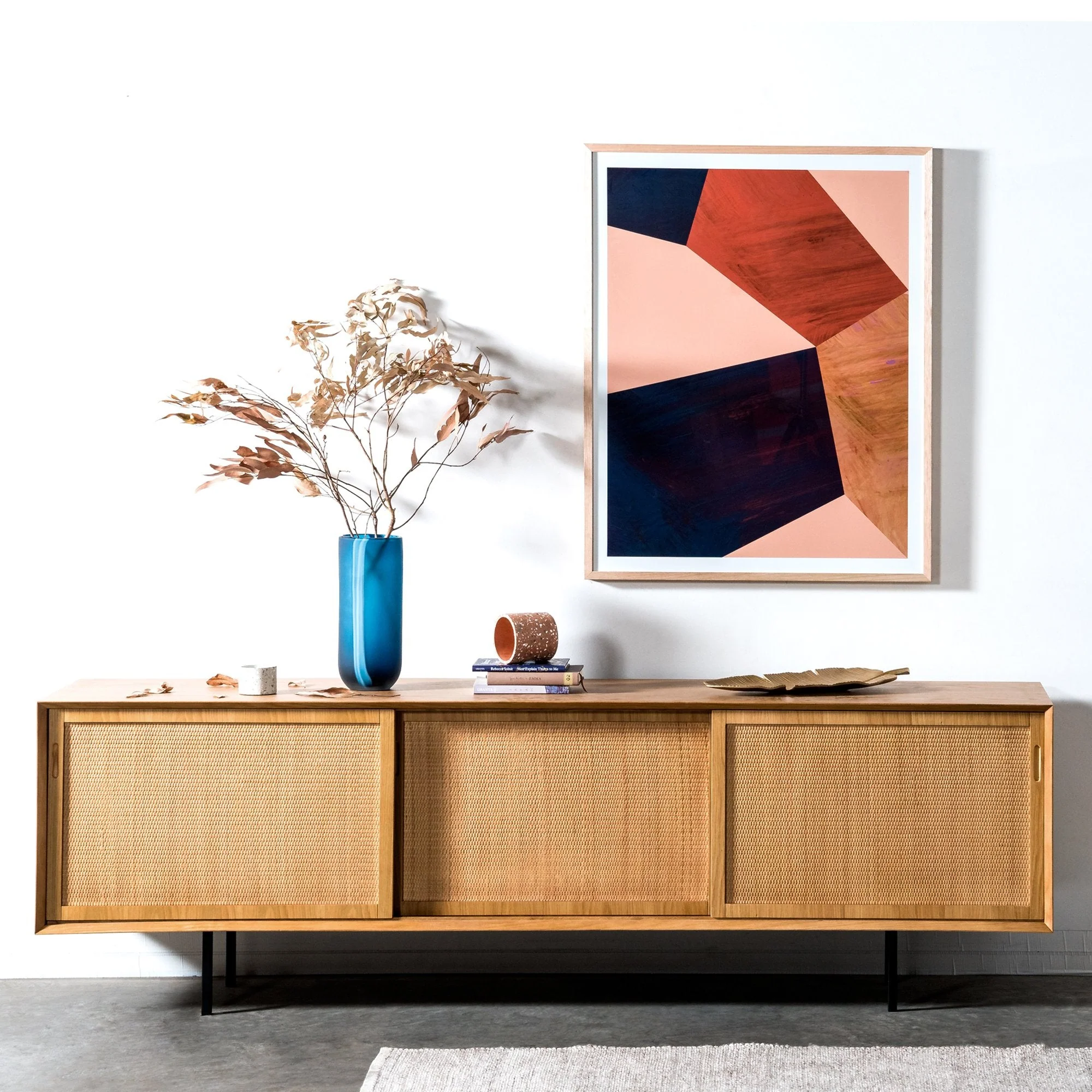 Ex Display - Bolton 2.2m Wooden TV Unit - Natural - Image 12