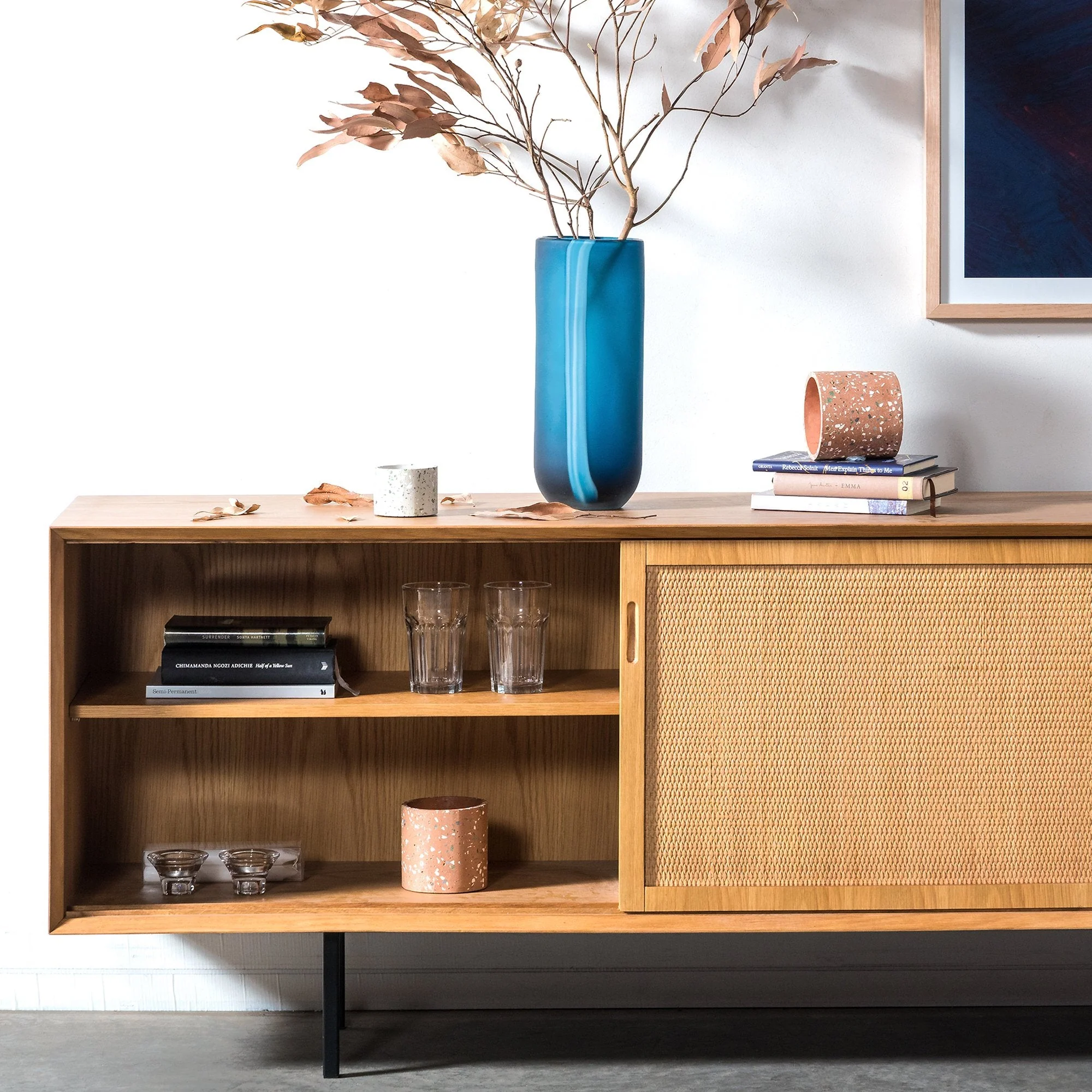 Ex Display - Bolton 2.2m Wooden TV Unit - Natural - Image 13