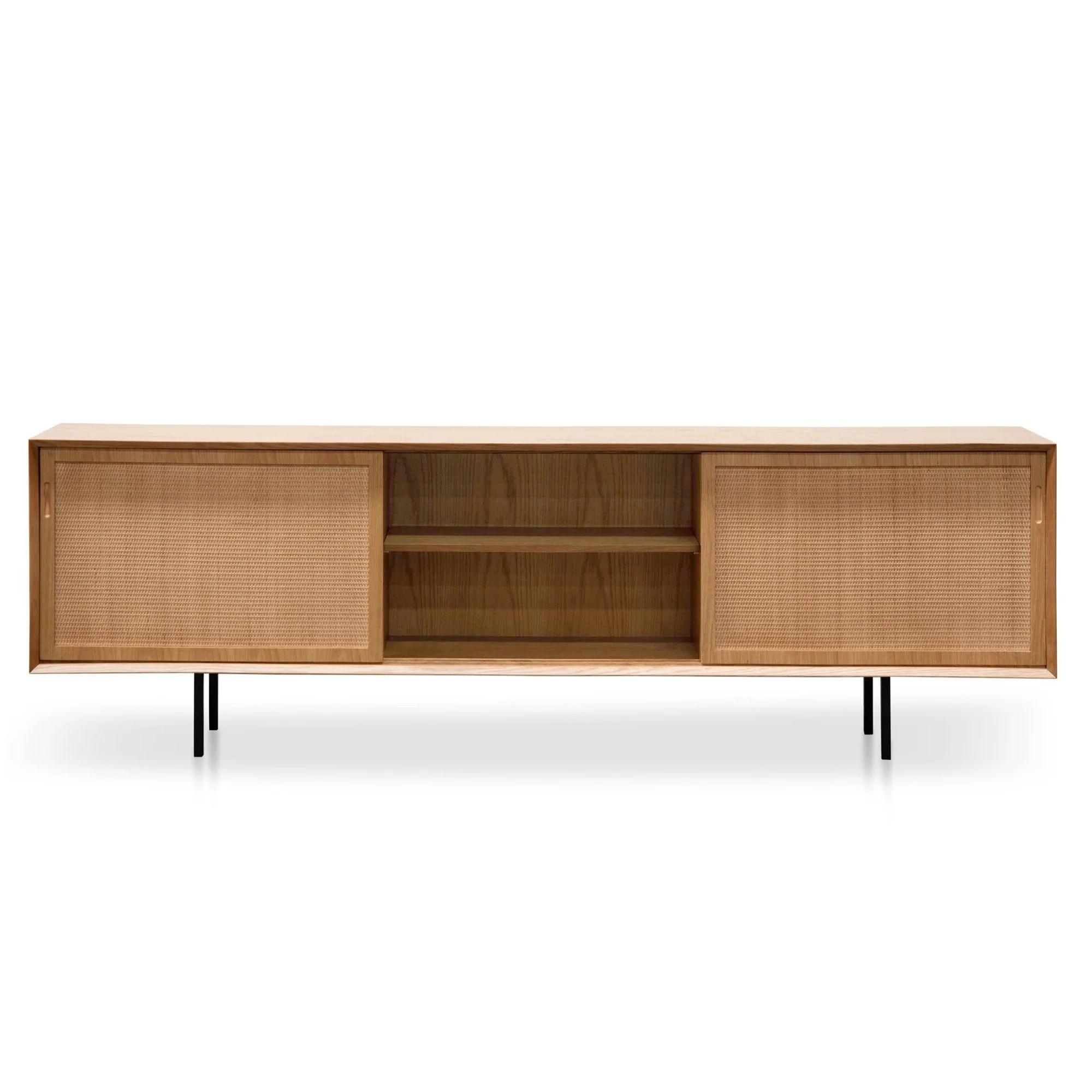 Ex Display - Bolton 2.2m Wooden TV Unit - Natural - Image 7