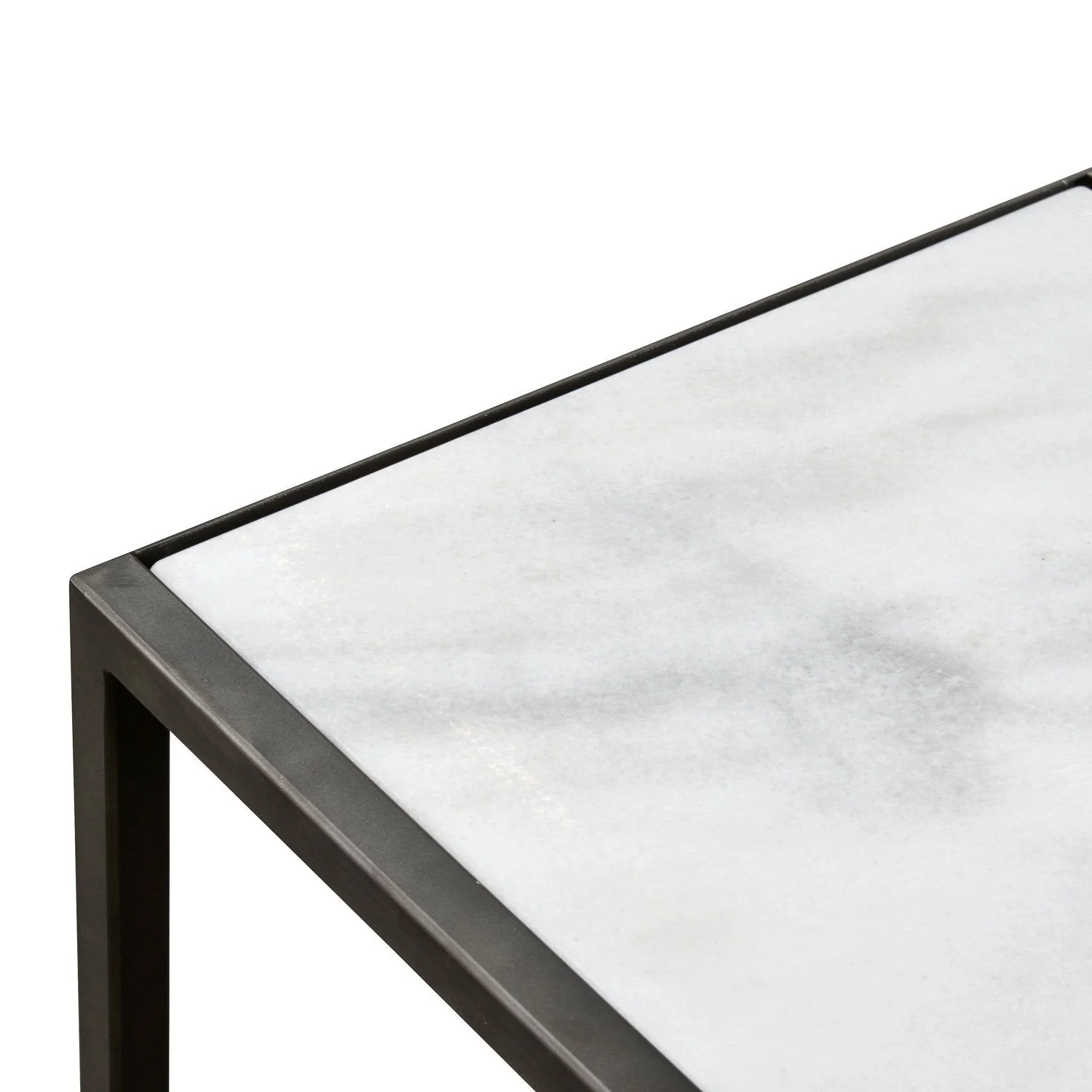 Ex Display - Brandon 80cm White Marble Coffee Table - Image 11