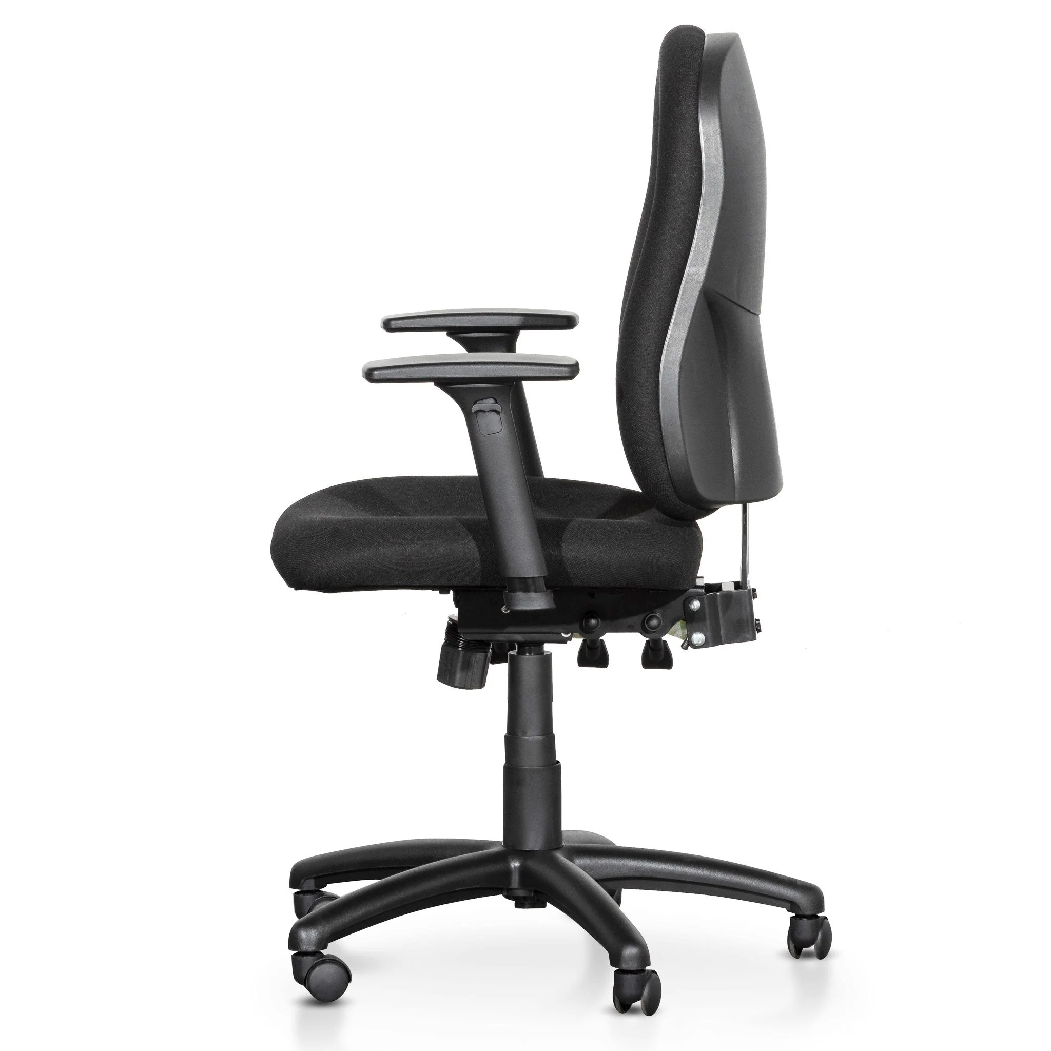 Ex Display - Brent High Back Fabric Office Chair - Black - Image 3