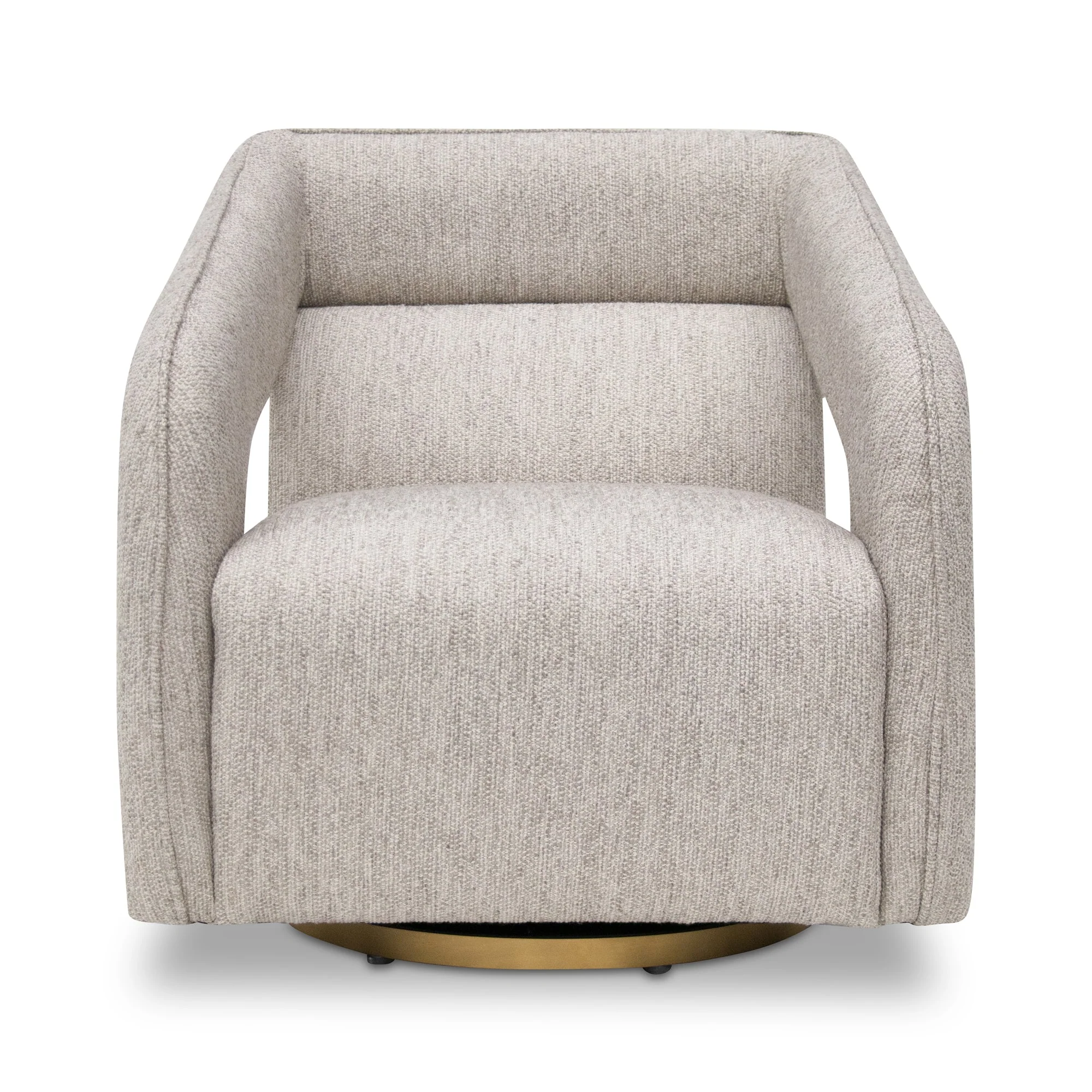 Cadence Swivel Armchair - Light Grey - Image 2