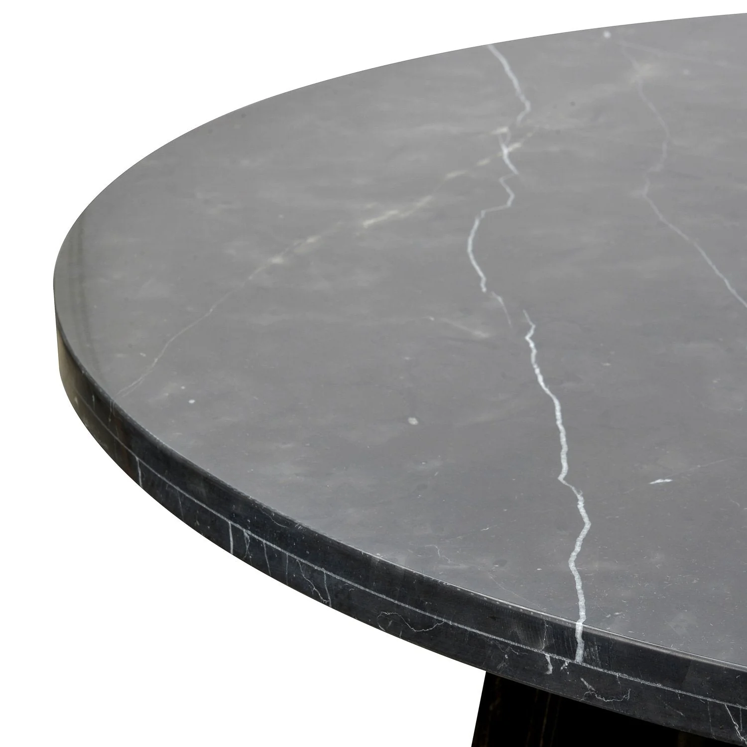 Ex Display - Carlson 130cm Black Marble Dining Table with Glass Top - Image 8