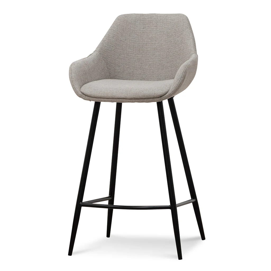 Ex-Display - Cody 68cm Fabric Bar Stool - Beige - Image 17