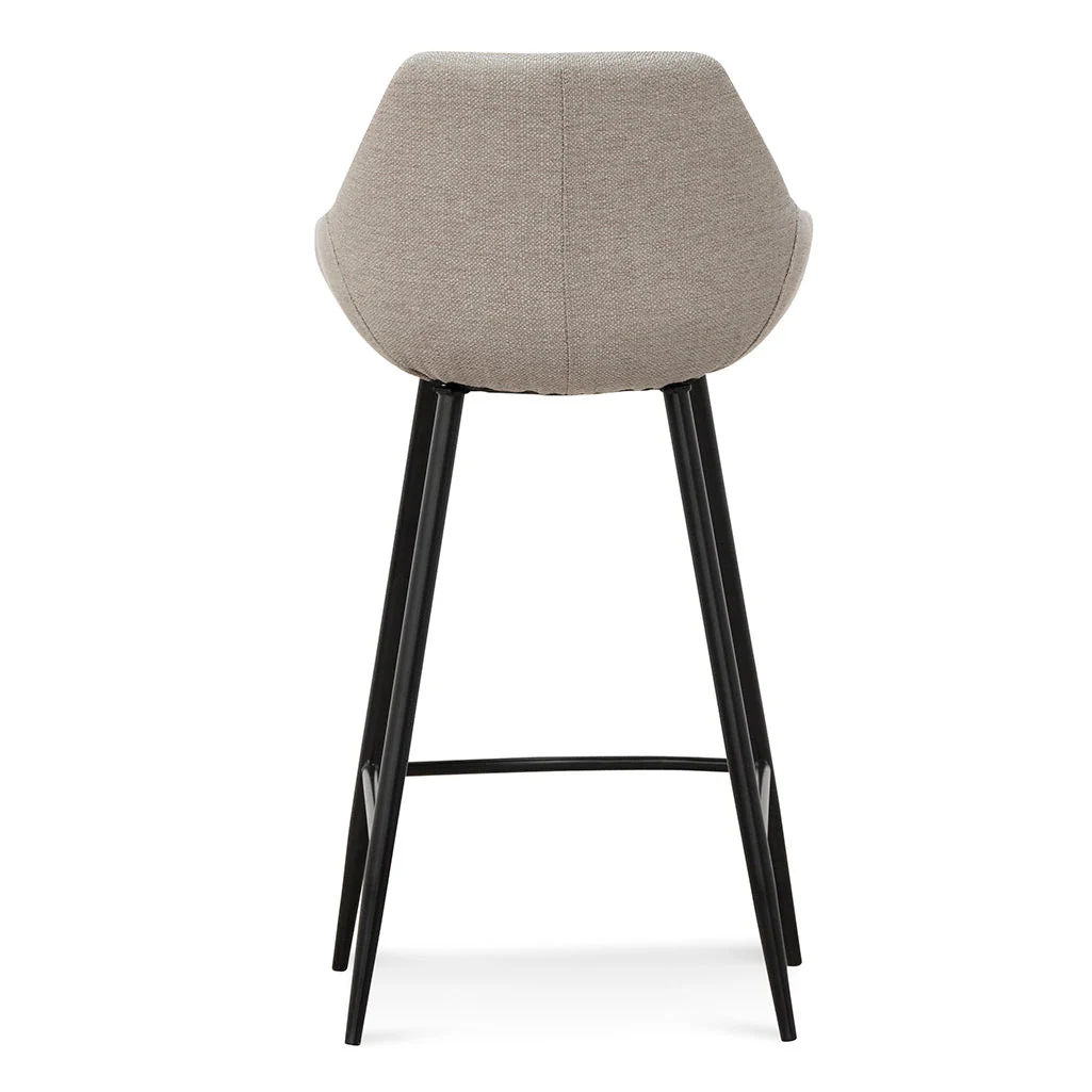 Ex-Display - Cody 68cm Fabric Bar Stool - Beige - Image 5