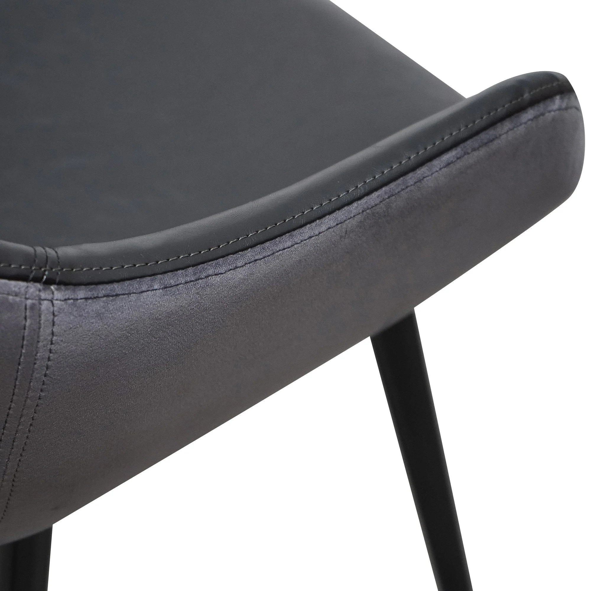 Ex Display - Cody Dining Chair - Antique Black and Charcoal Velvet - Image 17