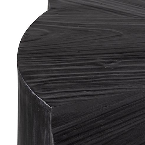Danica 100cm Round Coffee Table - Full Black - Image 7