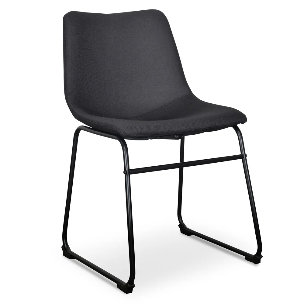 Ex Display - Darcy Plywood Industrial Bucket Dining Chair - Black