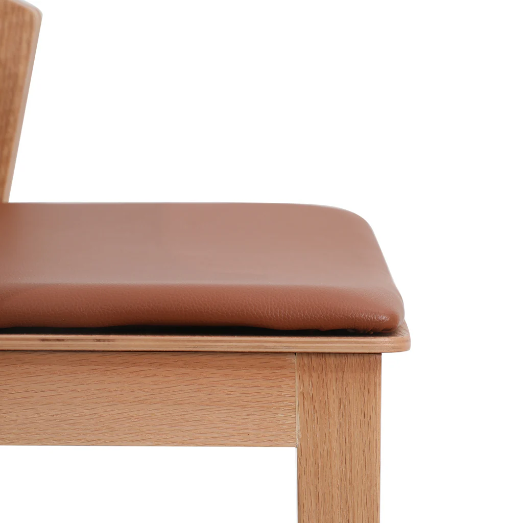 Ex Display - Davis Natural Bar Stool - Brown Seat - Image 27