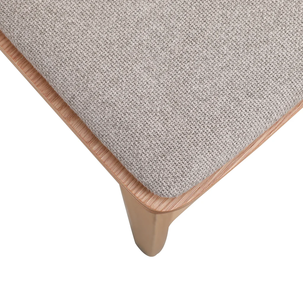 Davis Natural Bar Stool - Grey Seat - Image 30