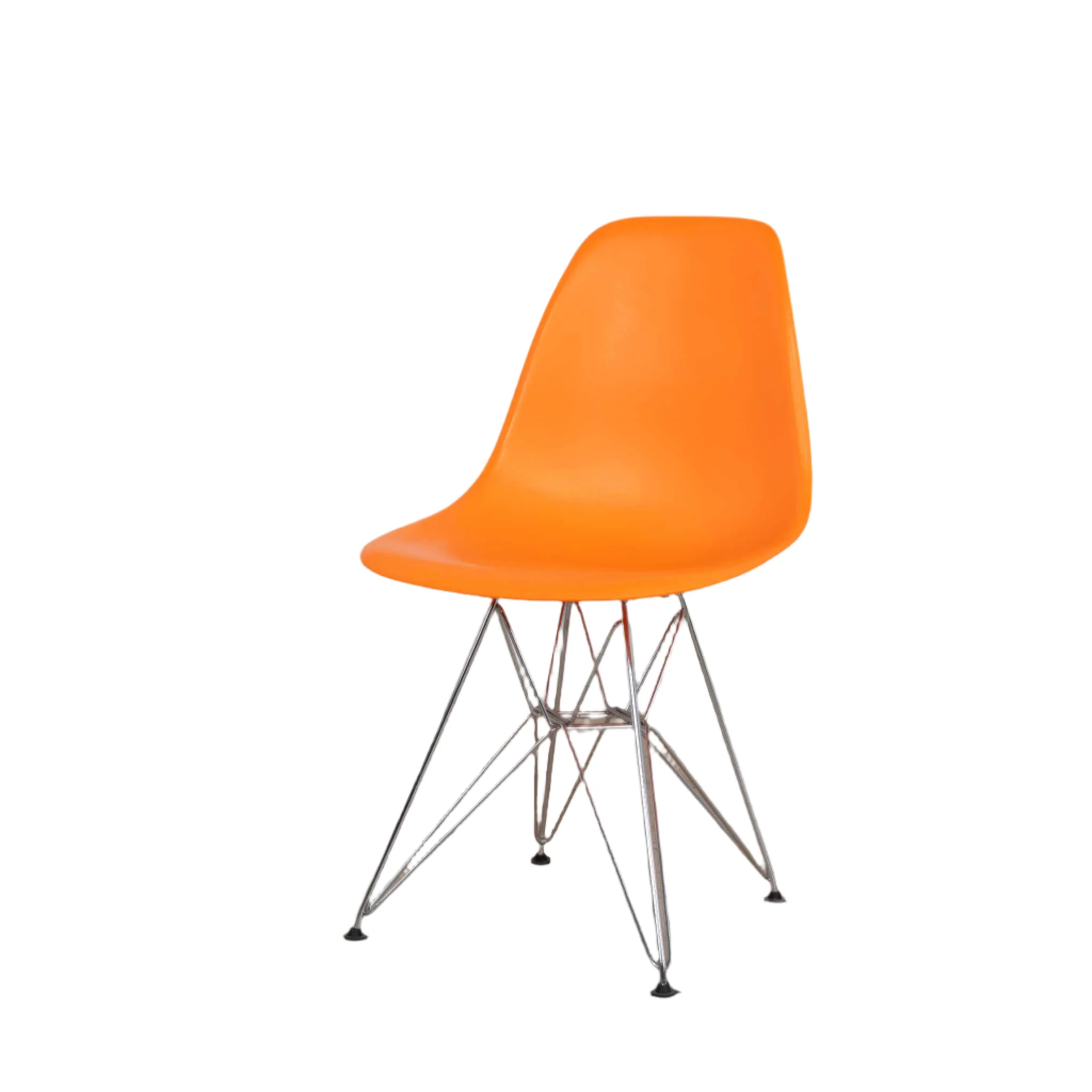 Ex Display - DSR Side Dining Chair - Eames Replica - Eiffel Base - Orange - Image 2