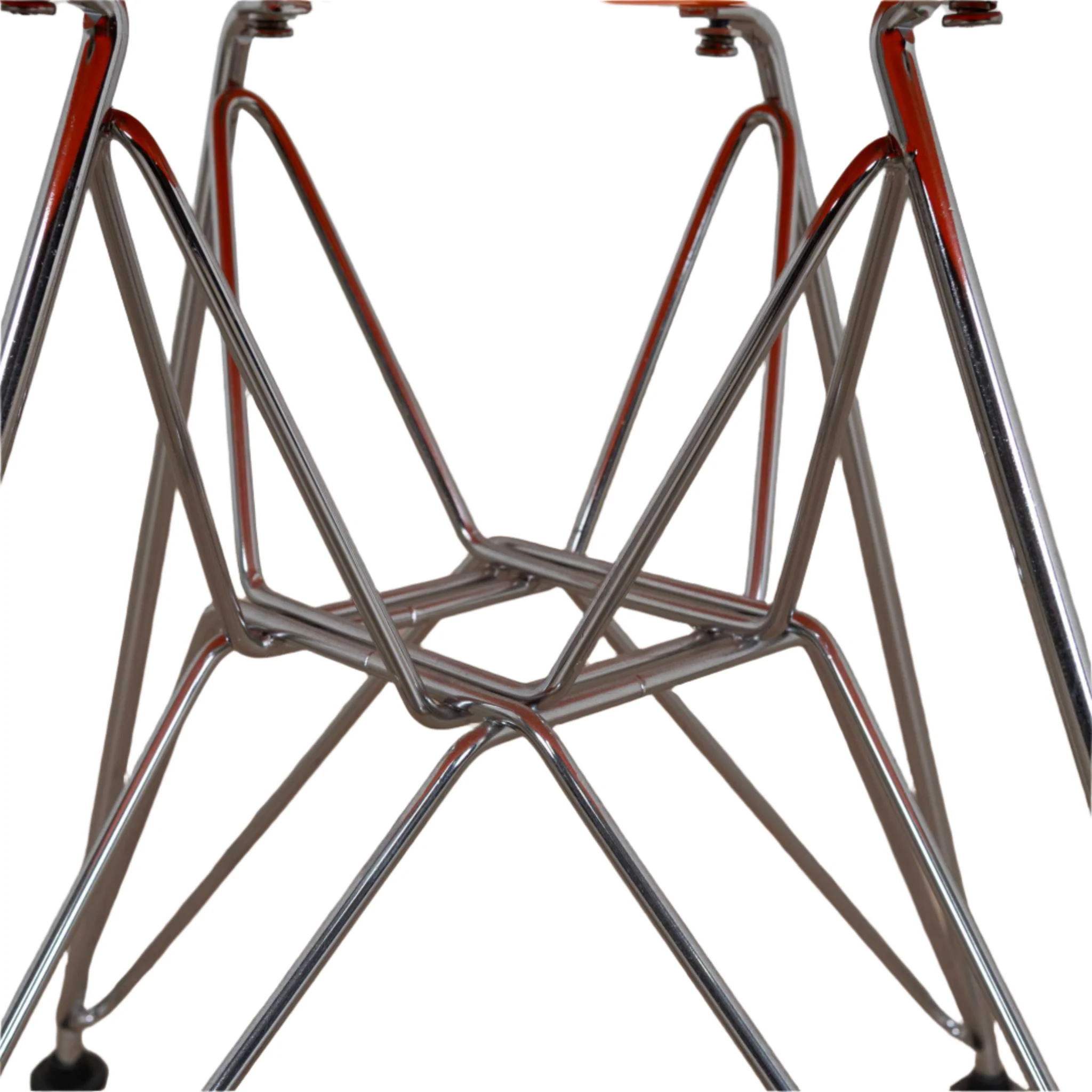 Ex Display - DSR Side Dining Chair - Eames Replica - Eiffel Base - Orange - Image 6