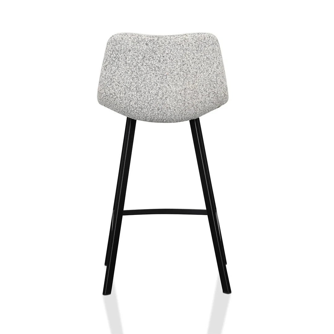 Ex Display - Duke 65cm Bar Stool - Moonlit Pepper Boucle - Image 5