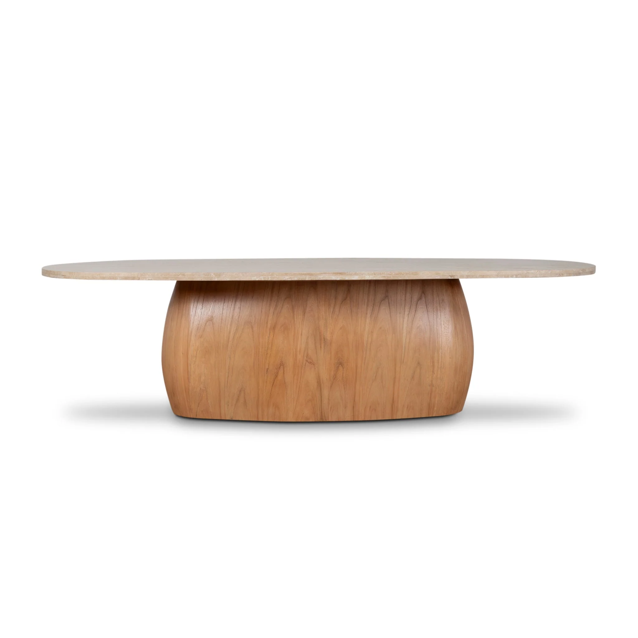 Ex Display - Edvard 2.8m Travertine Dining Table - Natural - Image 2