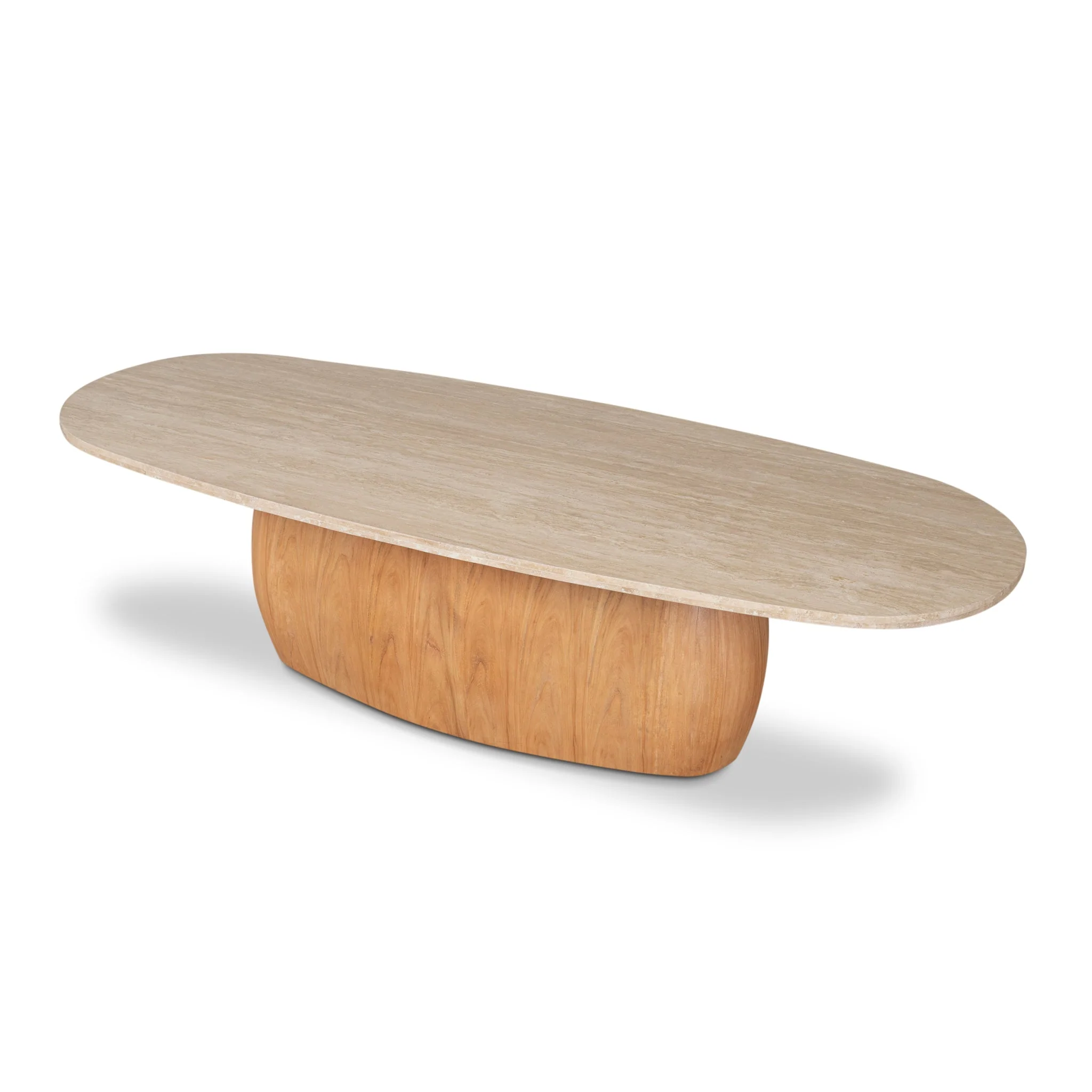 Ex Display - Edvard 2.8m Travertine Dining Table - Natural - Image 20
