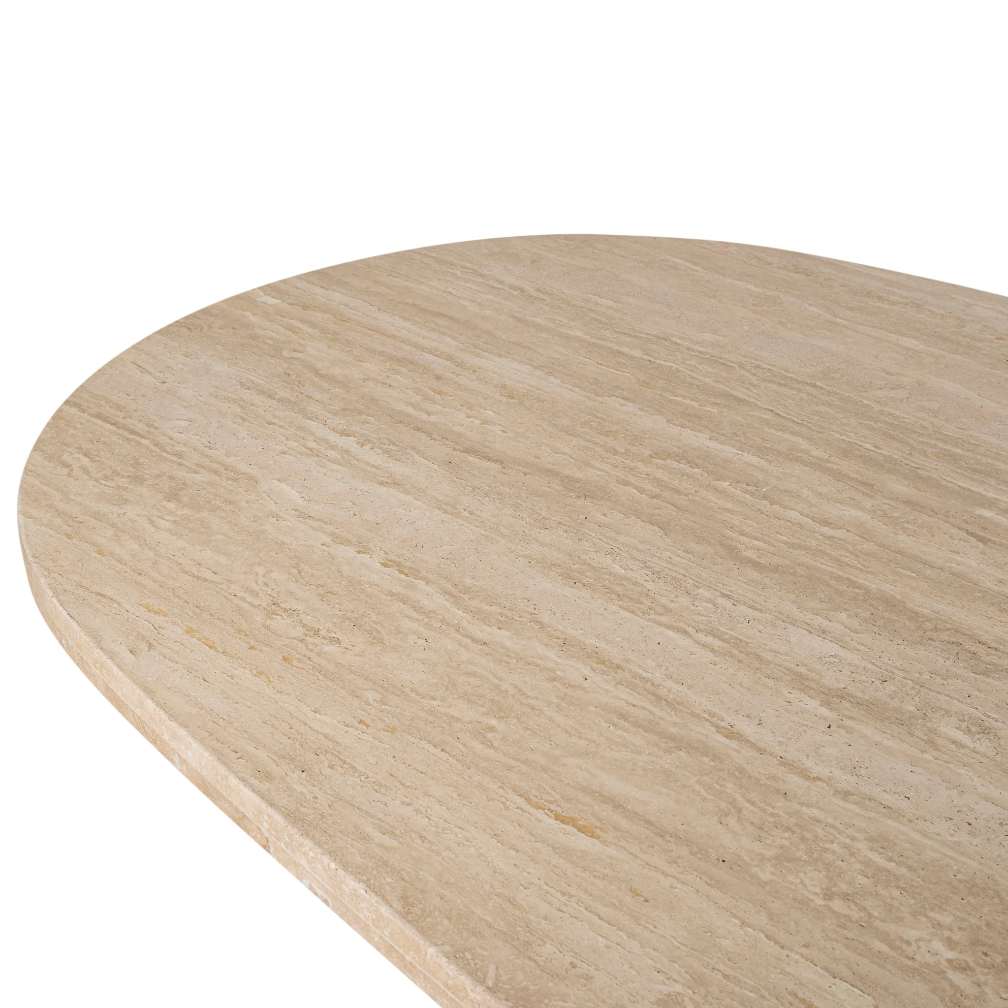 Edvard 2.8m Travertine Dining Table - Natural - Image 9
