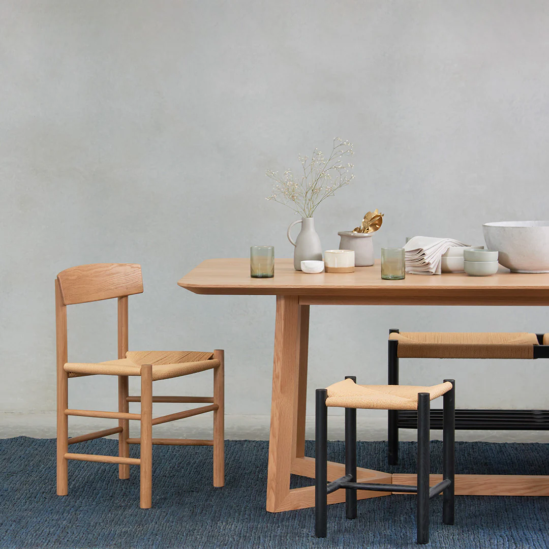 Set of 2 - Erika Rattan Dining Chair - Natural - Image 3