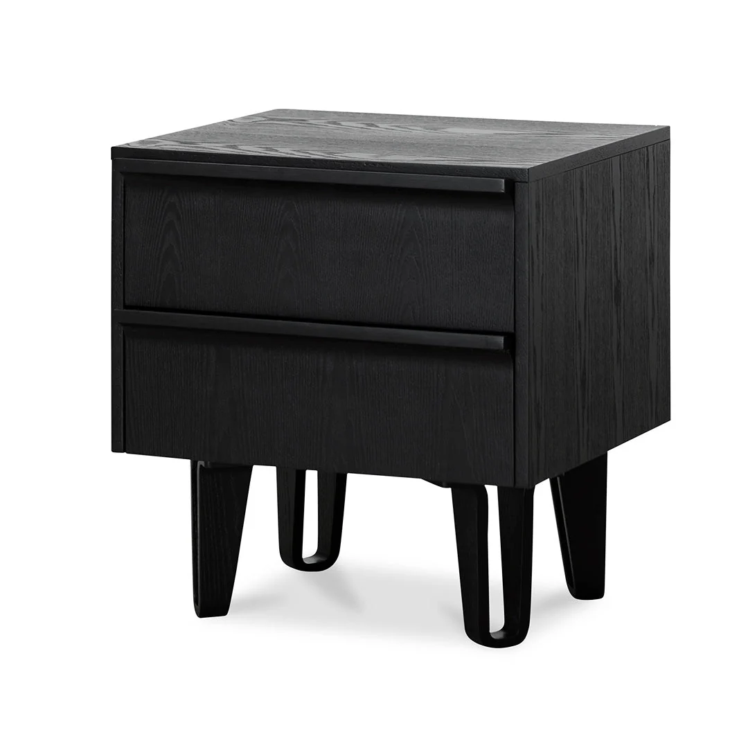 Ex Display - Evans Bedside Table - Full Black